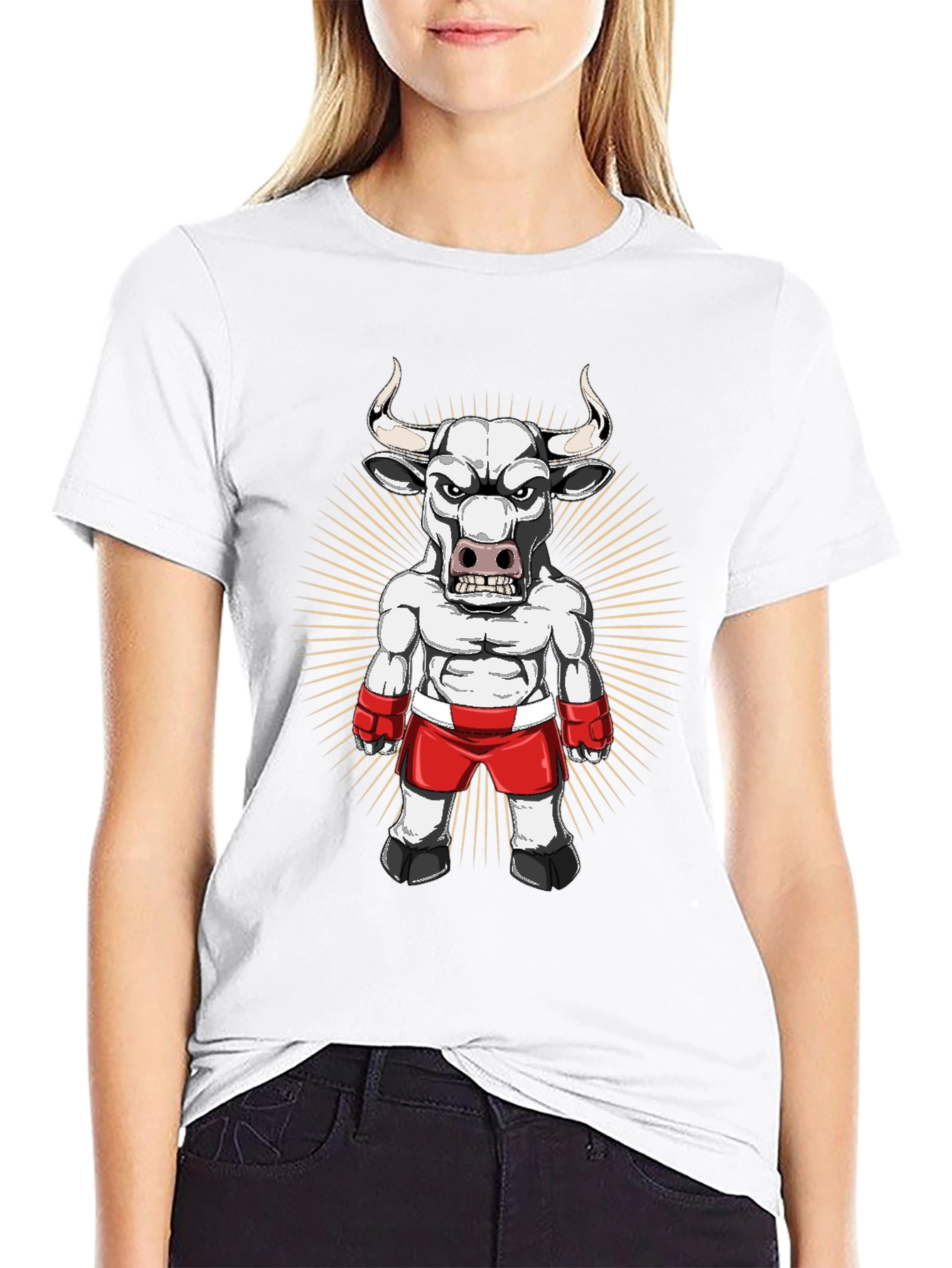 Black Bull Boxer Graphic Tee - Black view 9