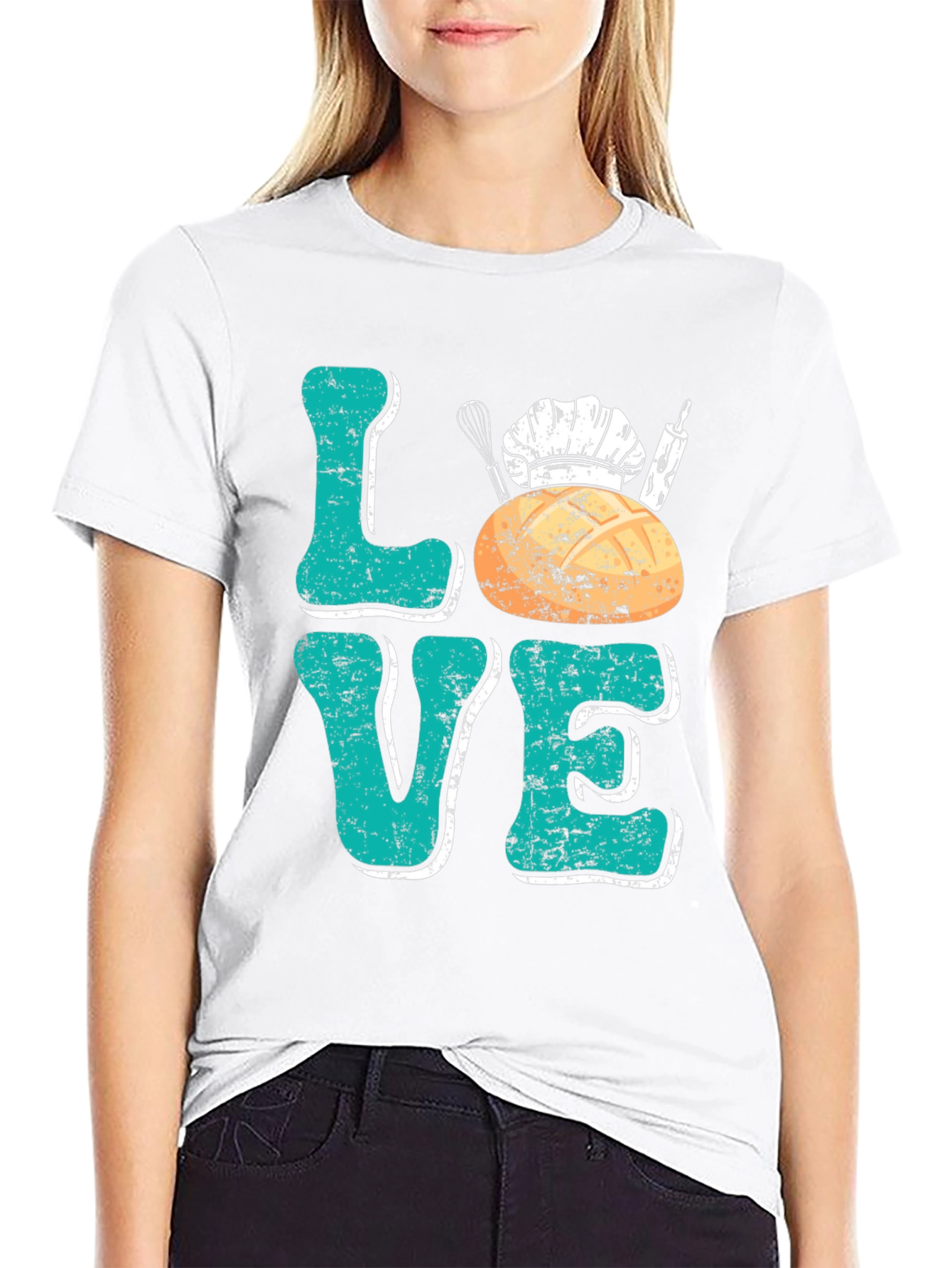 Black Love Baking T-Shirt - Baker Chef Gift Tee view 9