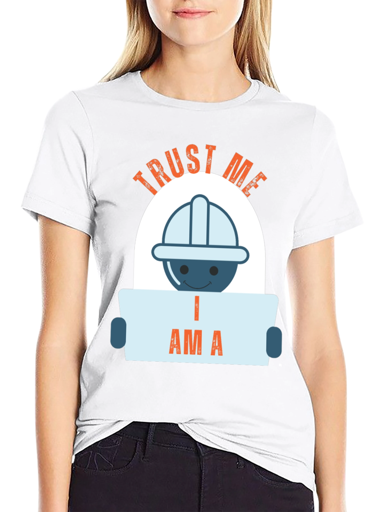 Black Trust Me I Am A Engineer T-Shirt view 9