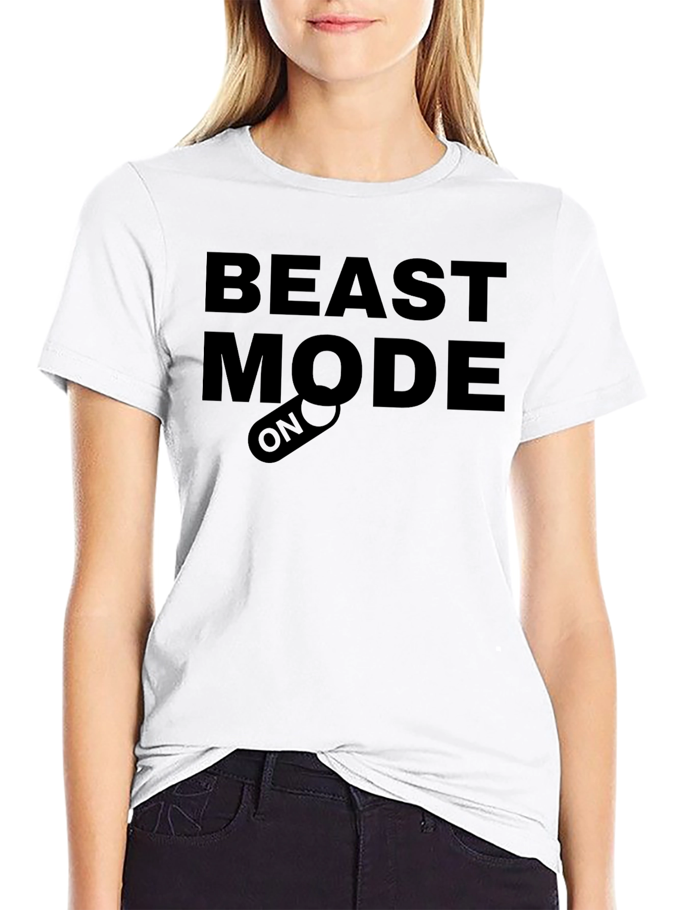 Black Beast Mode On T-Shirt - Black Graphic Tee view 9