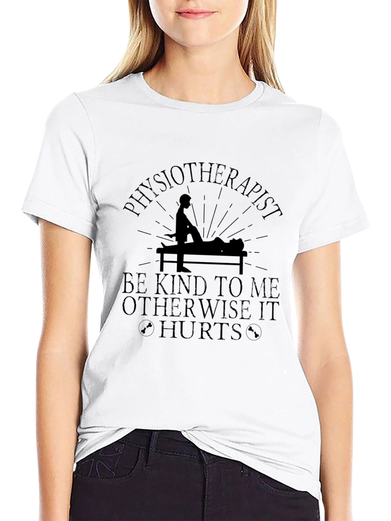Black Physiotherapist Be Kind T-Shirt view 9