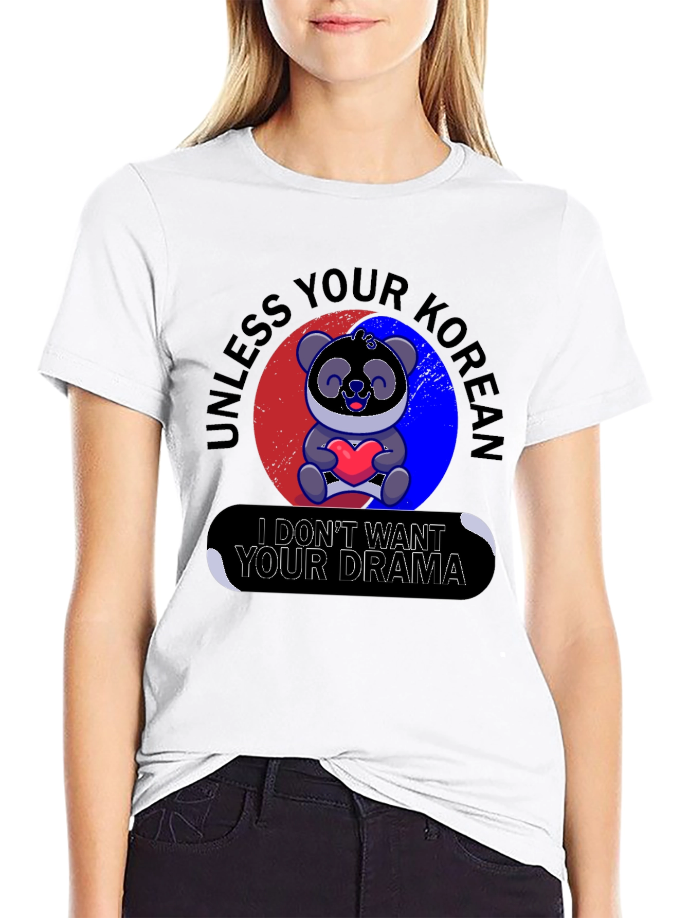 Black Unless Your Korean T-Shirt view 9