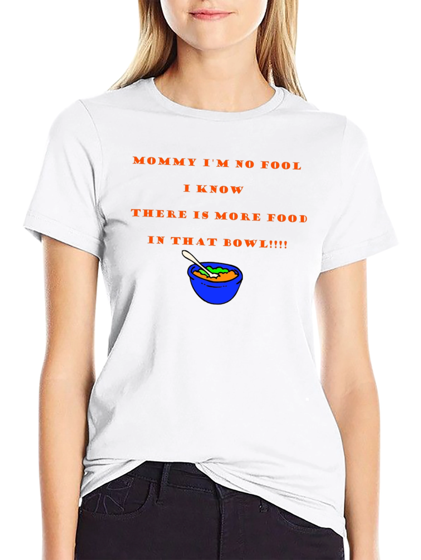 Black Funny 'More Food' Graphic Tee view 9