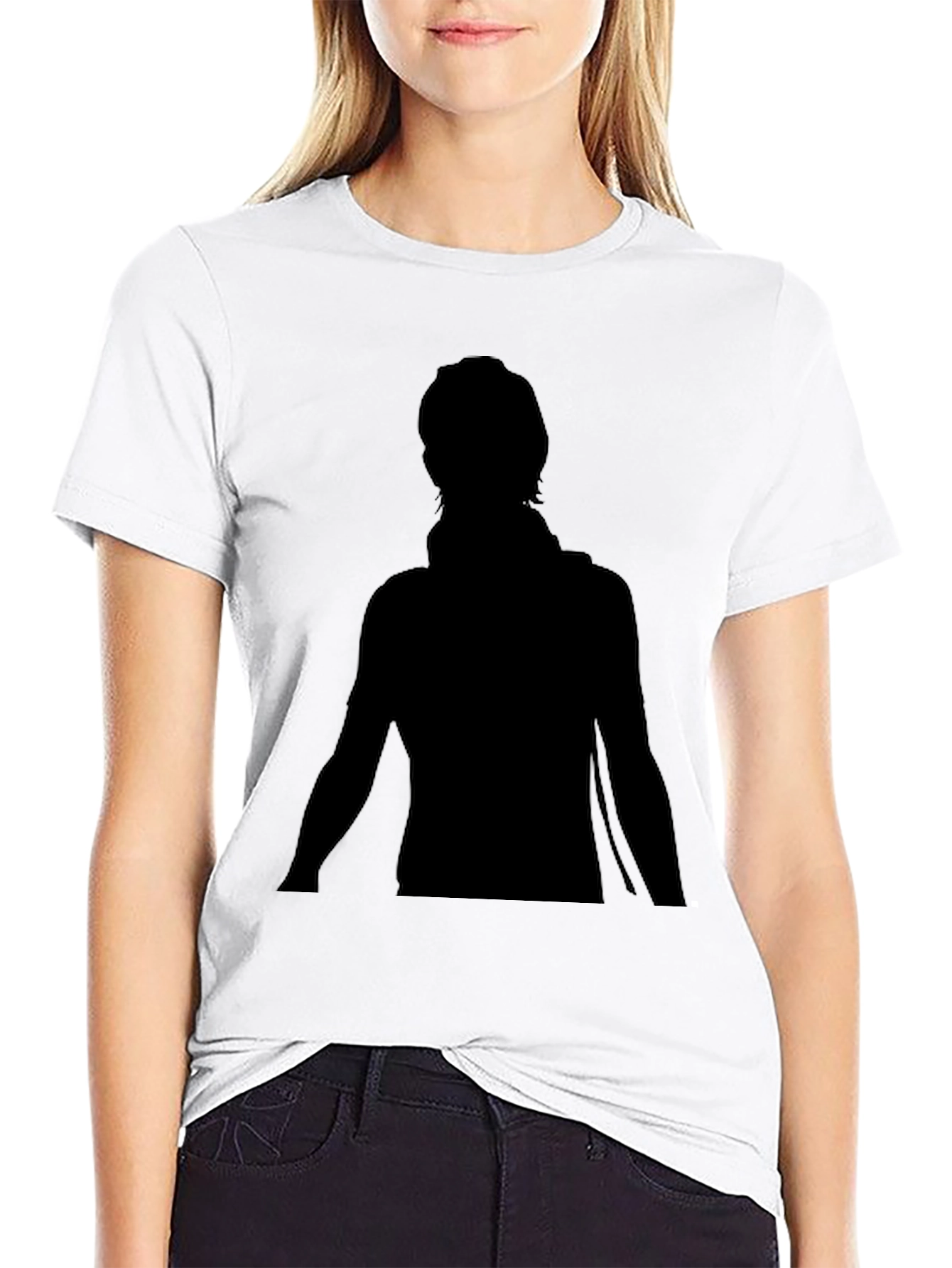 Men's Black Graphic Tee - Silhouette Design - 9