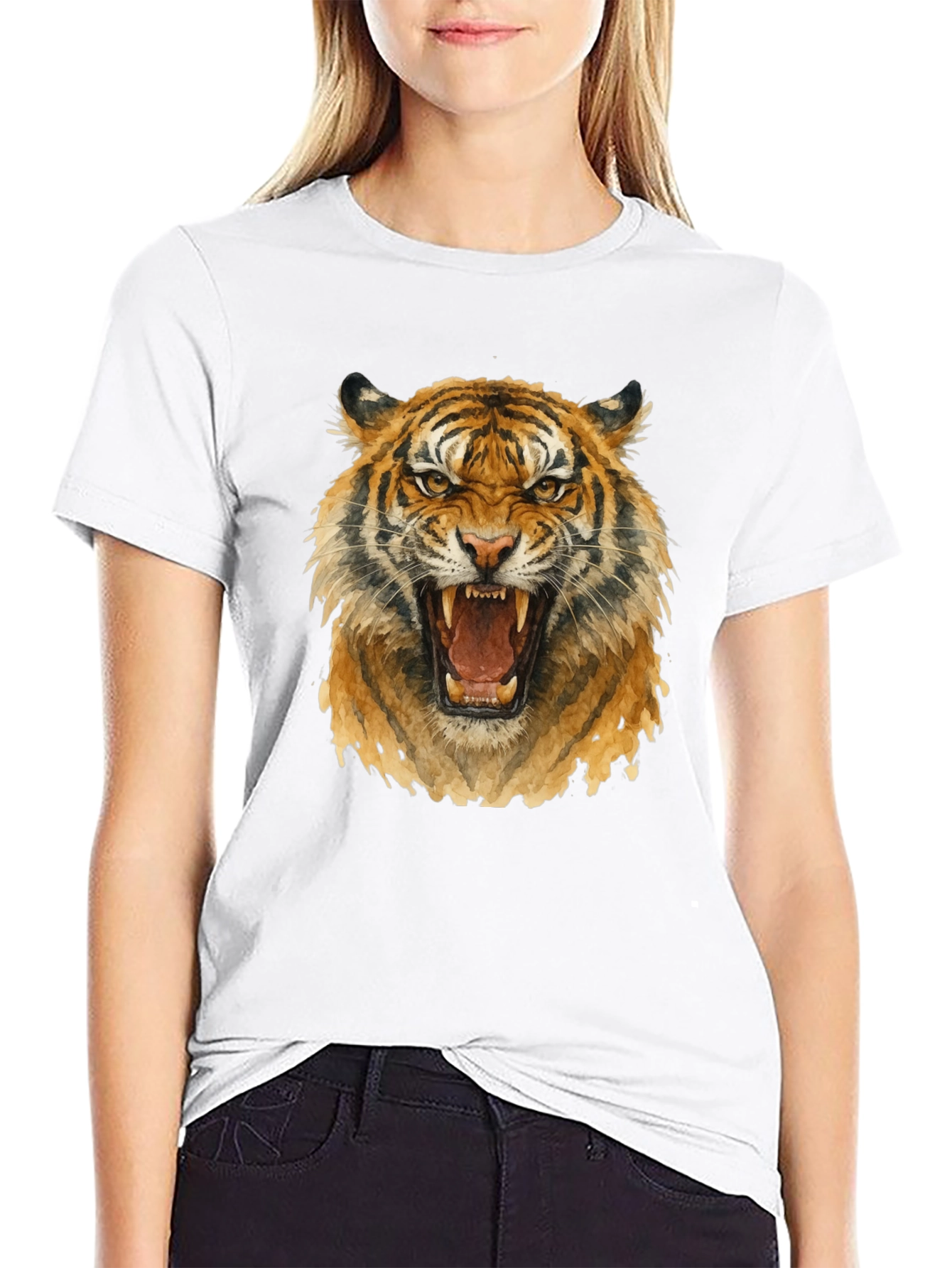 Black Tiger Graphic Tee - Fierce Style view 9