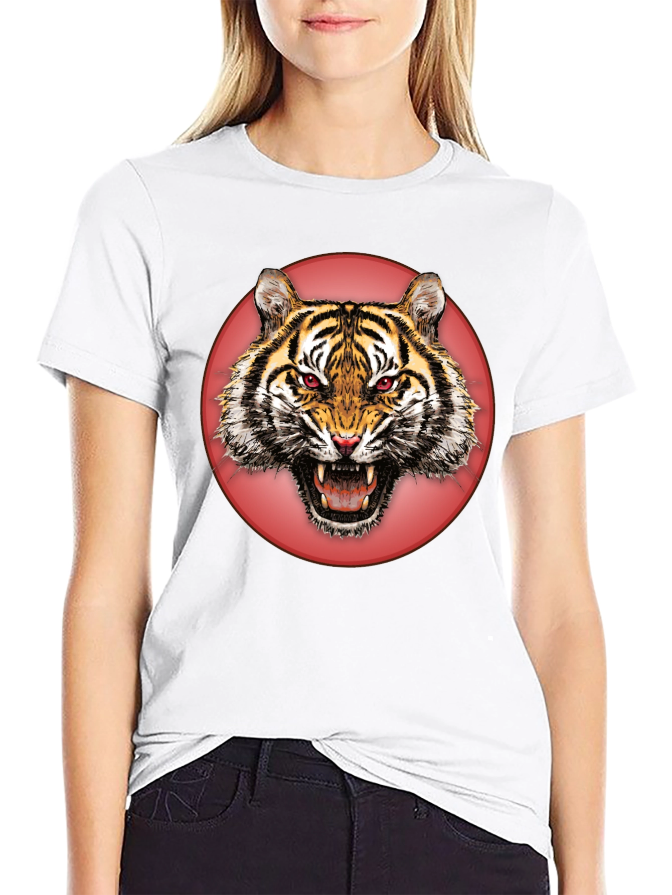Black Tiger Graphic Tee - Bold Animal Print Shirt view 9