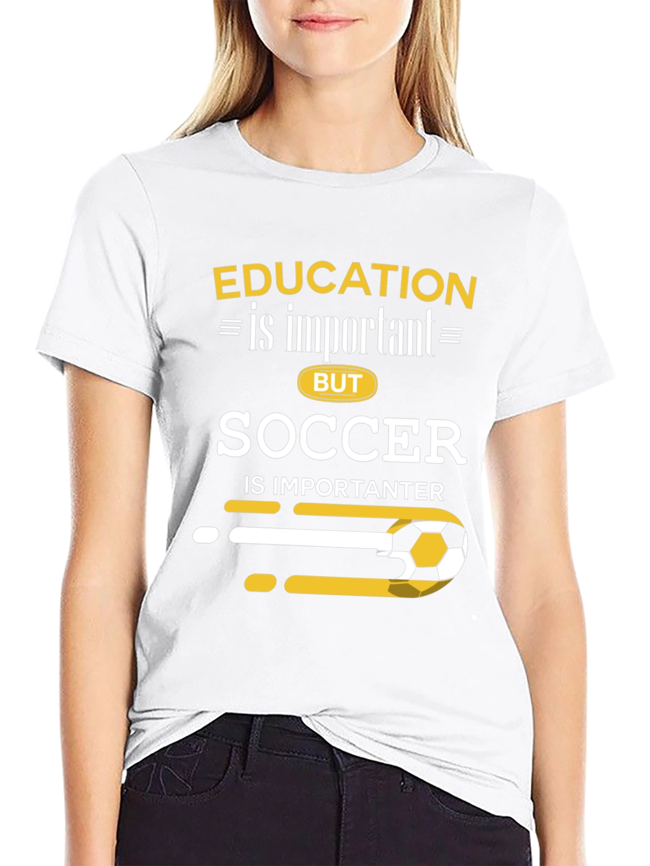 Black Education vs. Soccer T-Shirt view 9