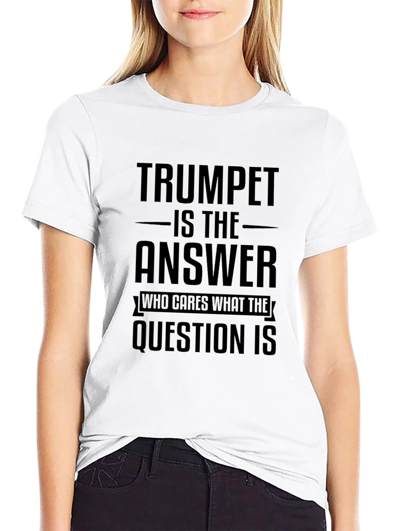Black Trumpet is the Answer T-Shirt view 9