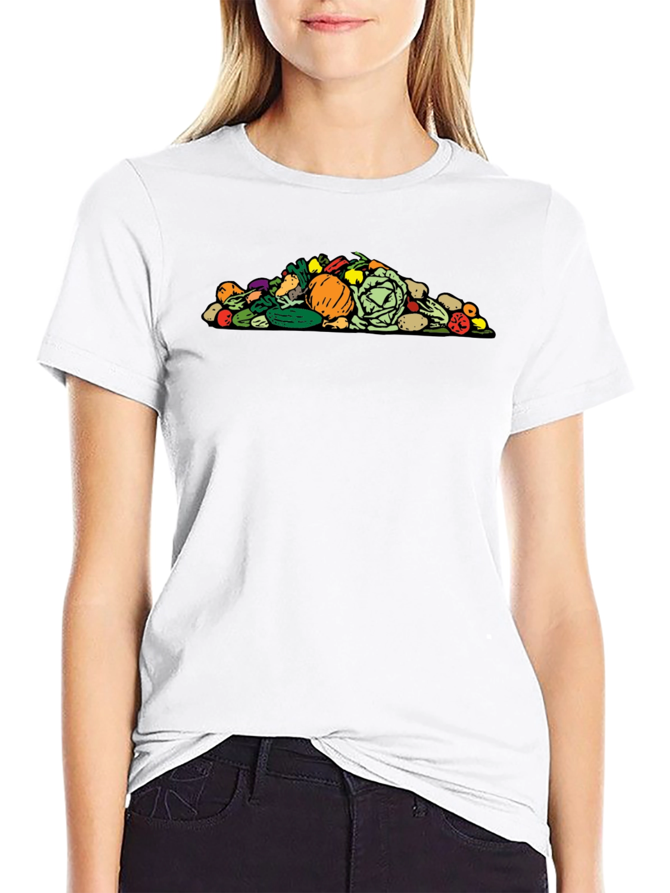 Vegetable Pile Graphic T-Shirt - 9
