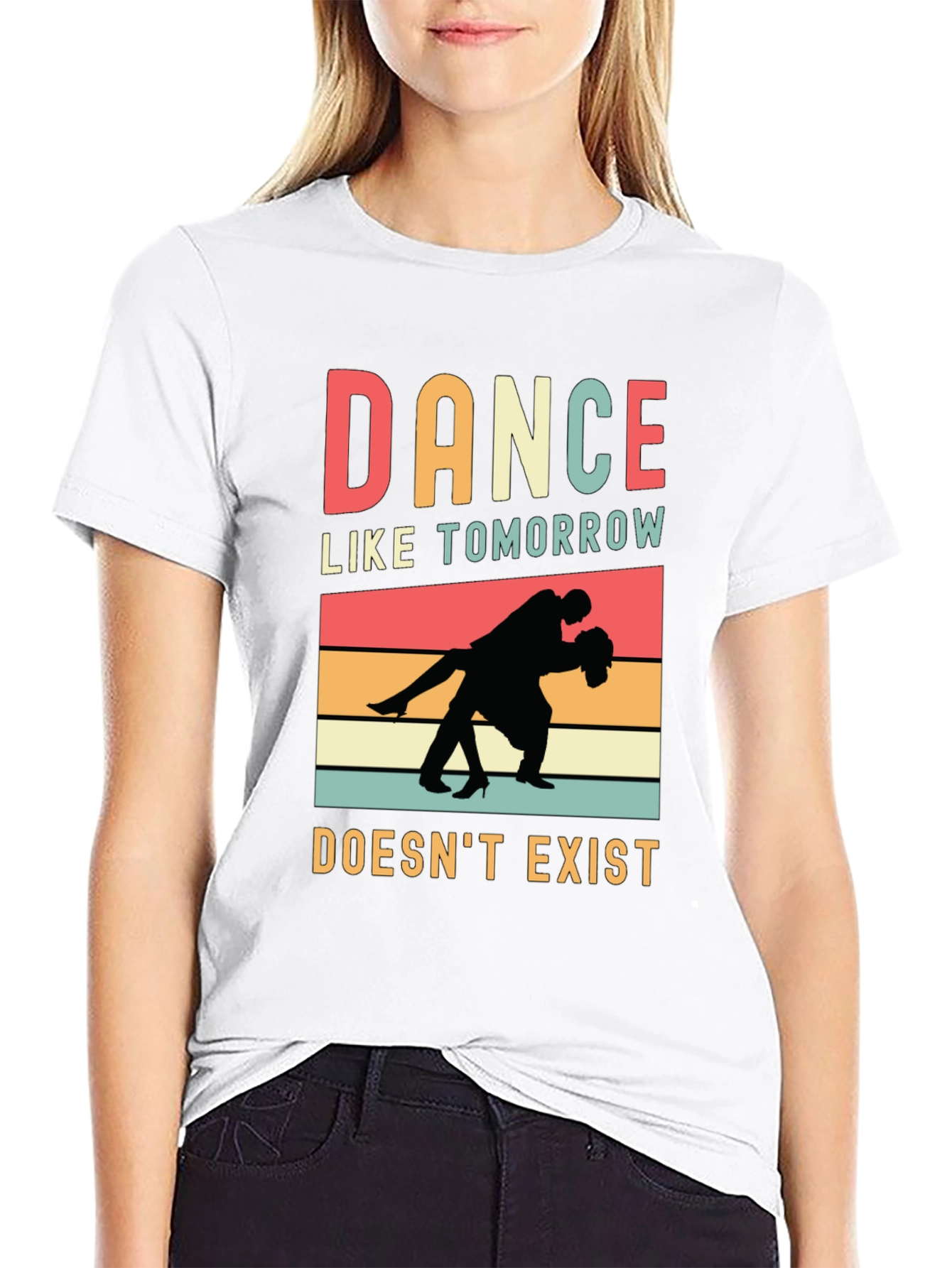 Black Dance Like Tomorrow Doesn't Exist Graphic Tee view 9