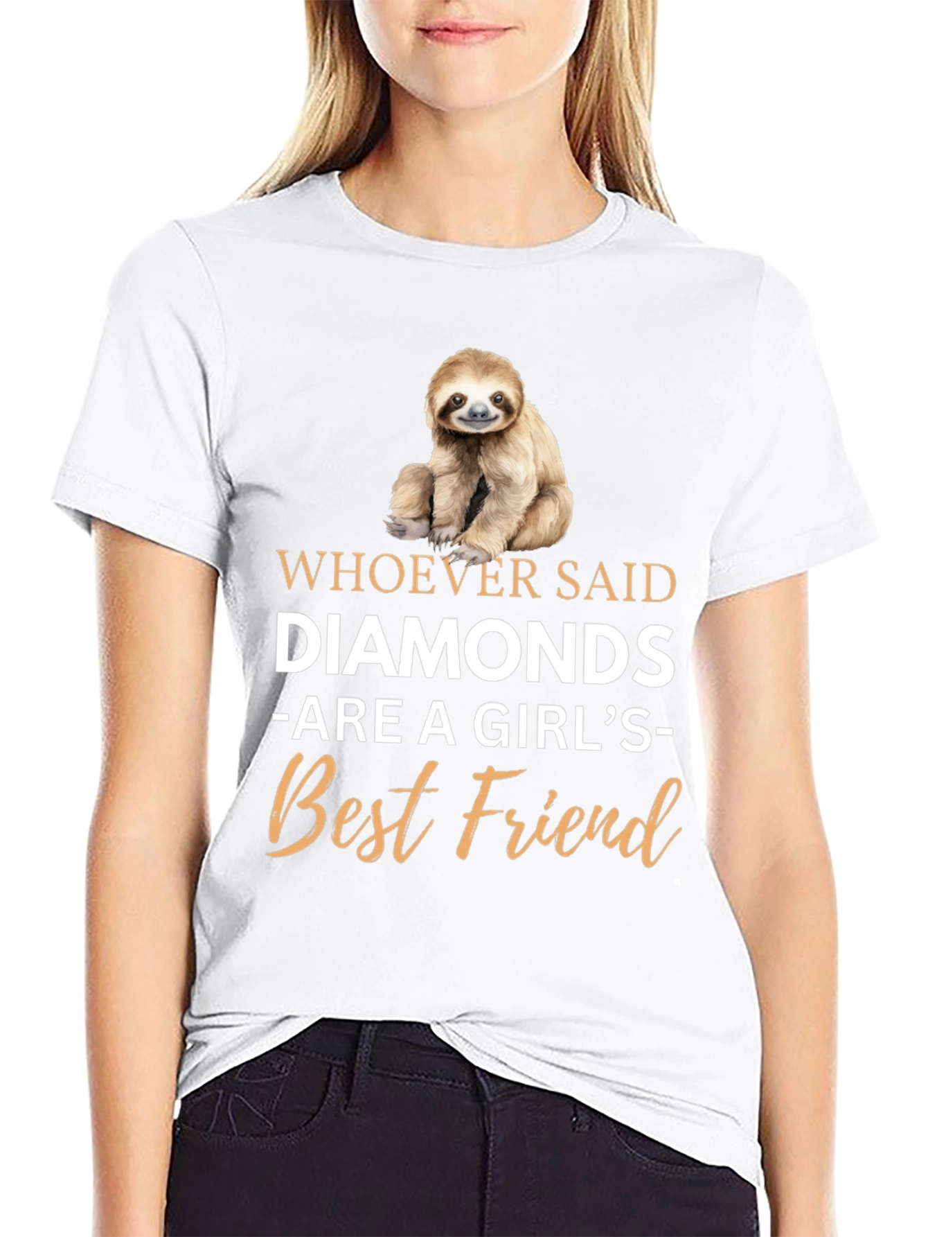 Black Sloth 'Best Friend' Graphic Tee view 9