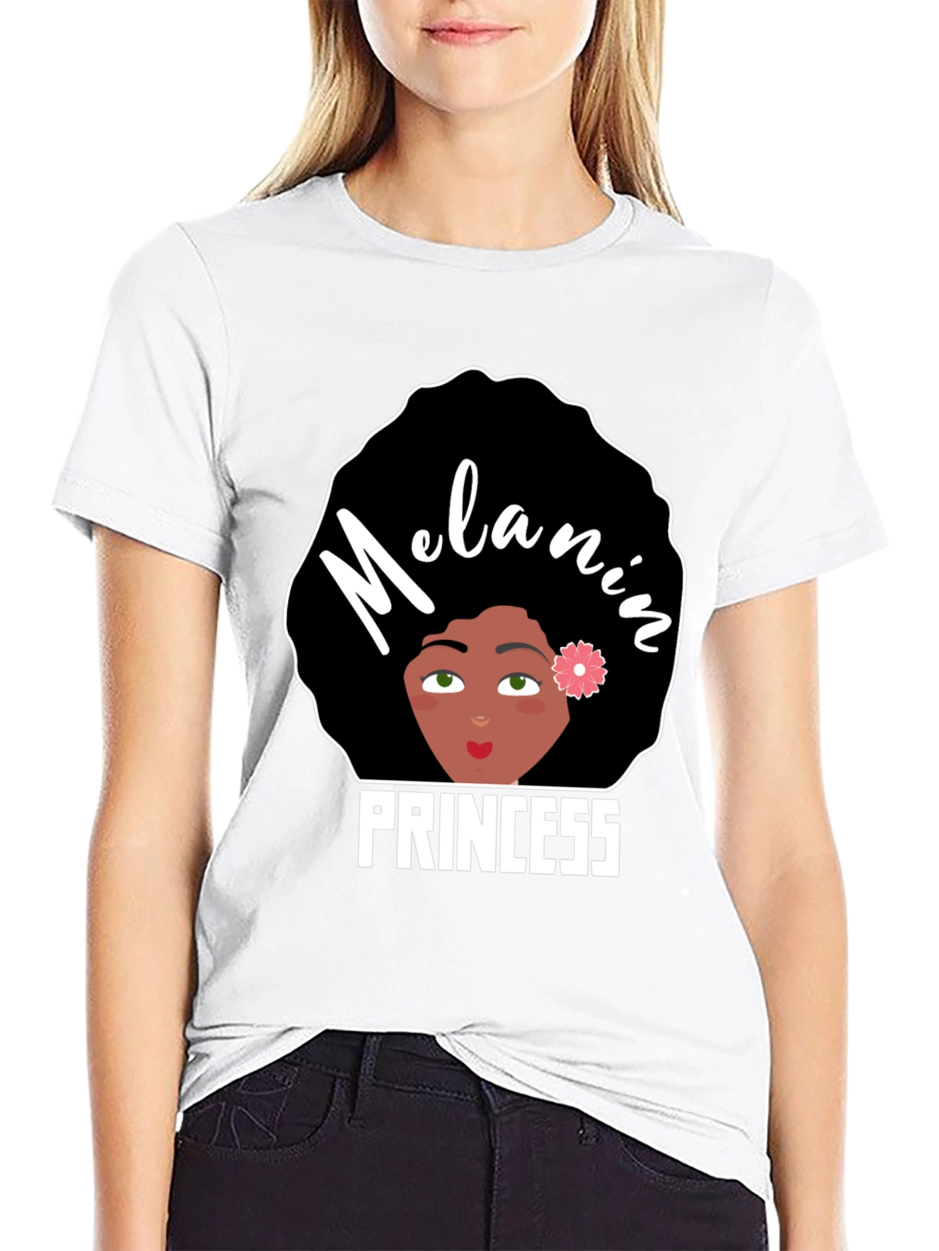 Black Melanin Princess Graphic Tee - Black Pride view 9