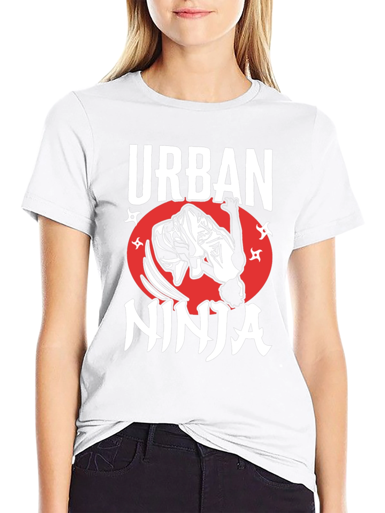 Black Urban Ninja Graphic Tee view 9