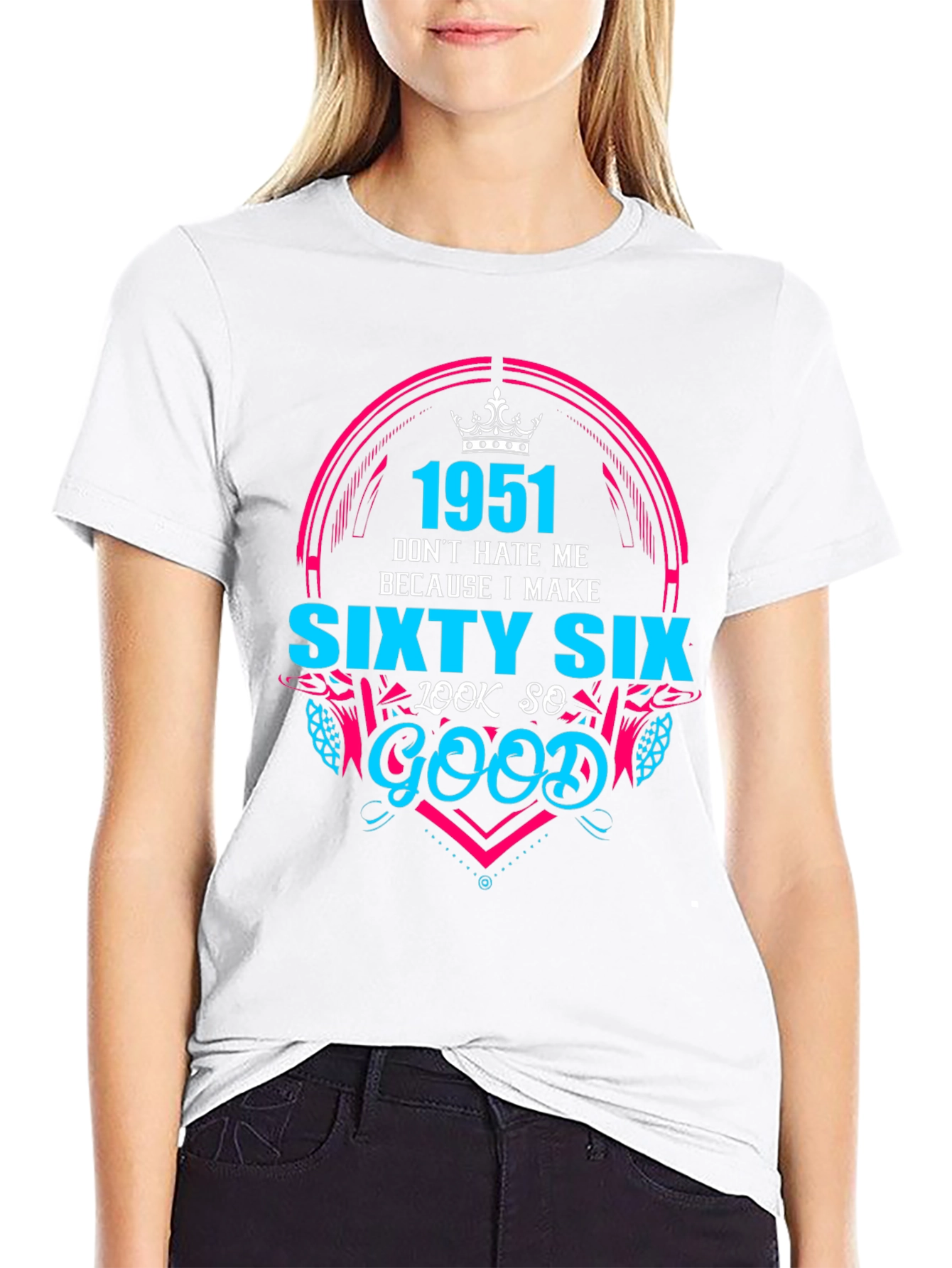 Black 1951 Sixty Six Look So Good T-Shirt view 9