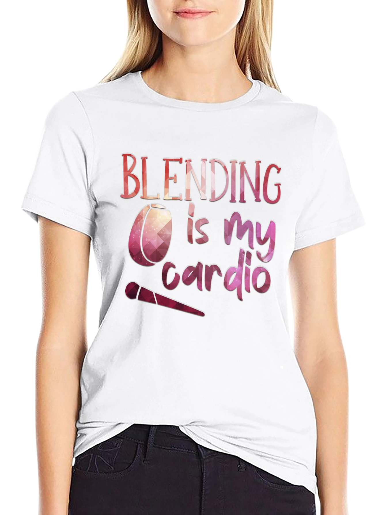 Black Blending is My Cardio Graphic T-Shirt view 9