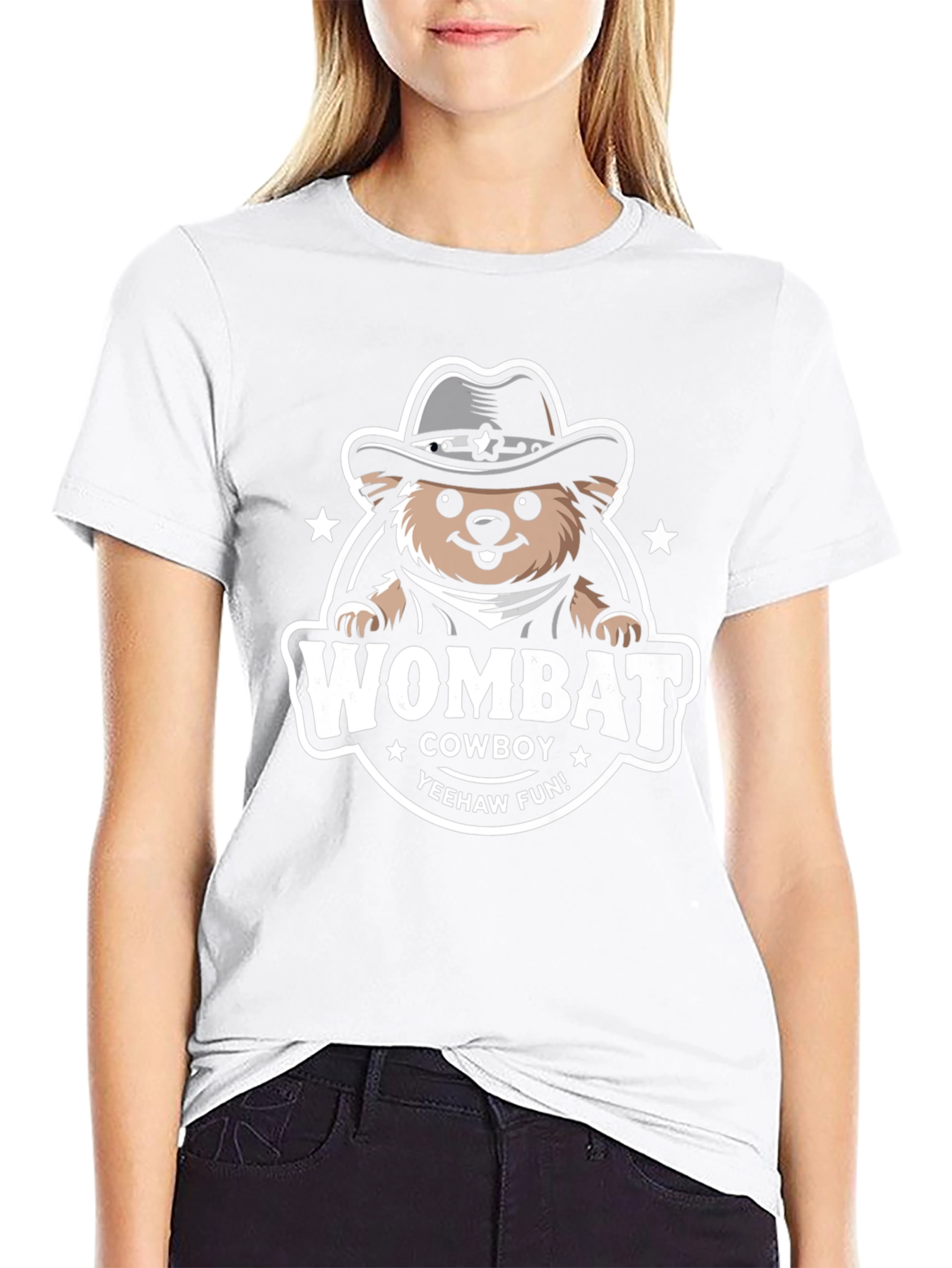 Black Wombat Cowboy T-Shirt - Yeehaw Fun! view 9