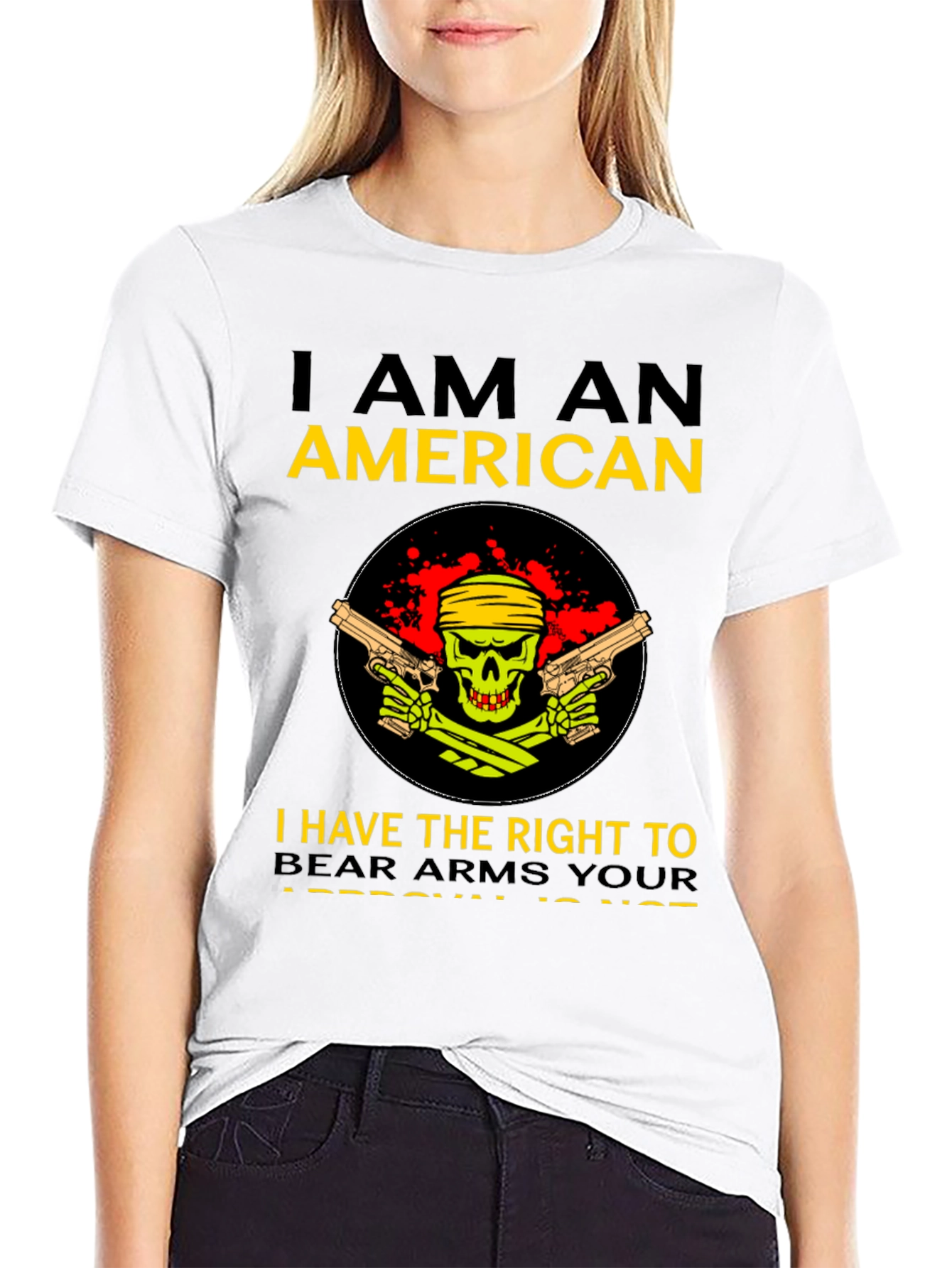 Black American Pride Graphic Tee - Right to Bear Arms view 9