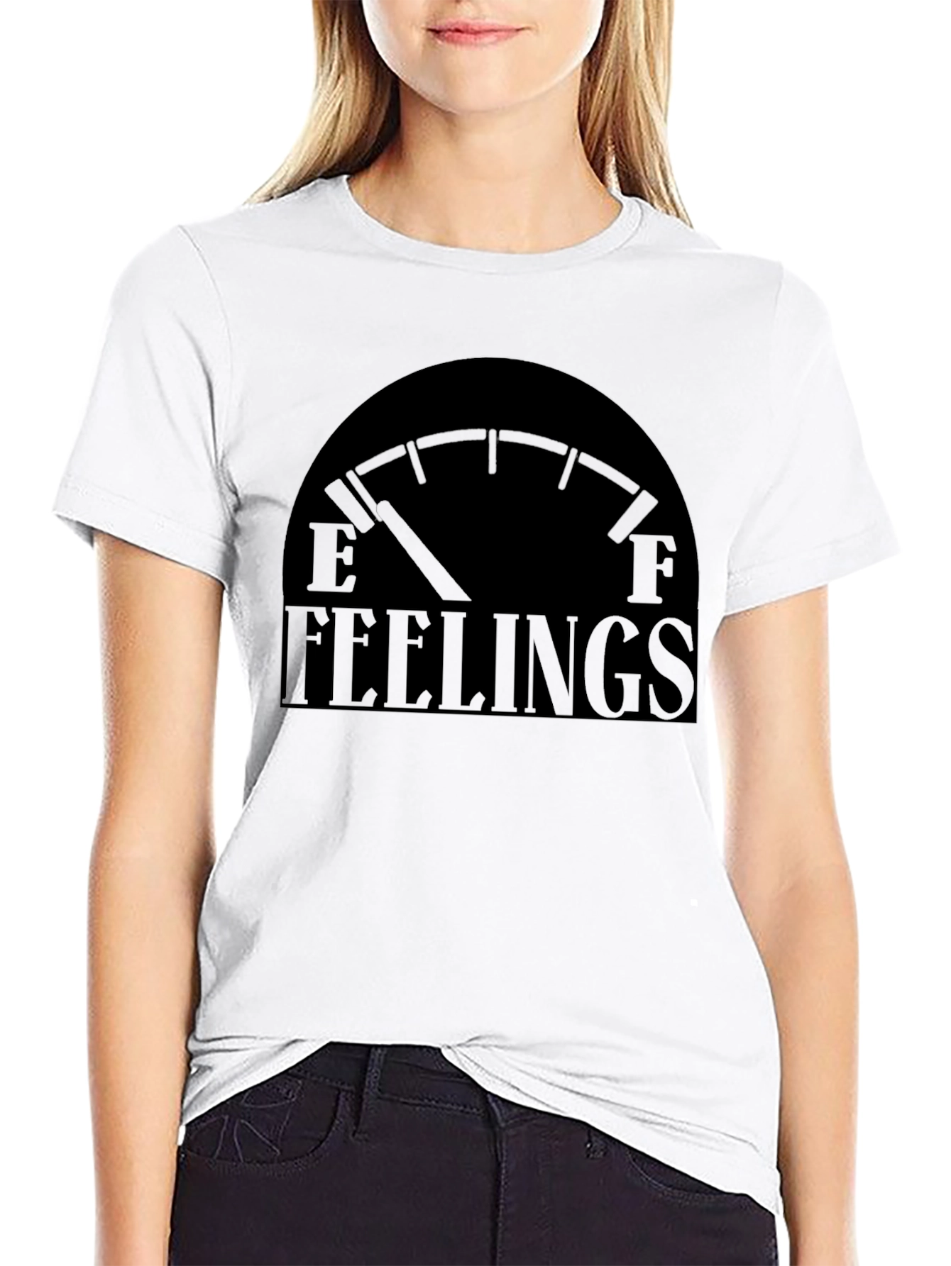 Black Empty Feelings Graphic T-Shirt - Soft Cotton Tee view 9