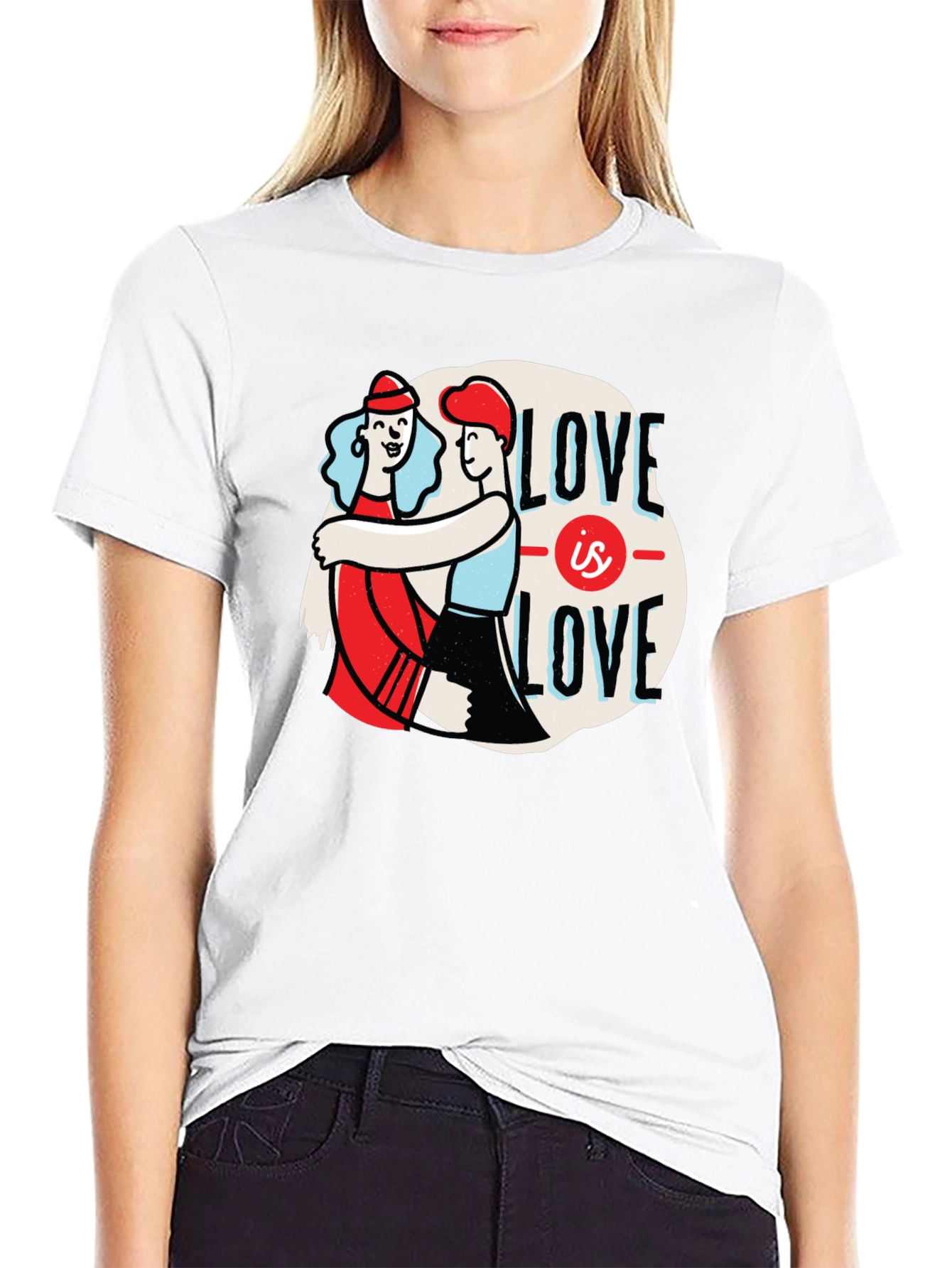 Black Love is Love Graphic T-Shirt - Unisex Pride Tee view 9