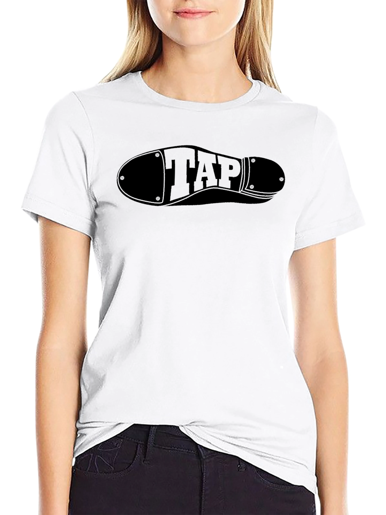 Black Tap Shoe Graphic T-Shirt - Dancing Tee view 9