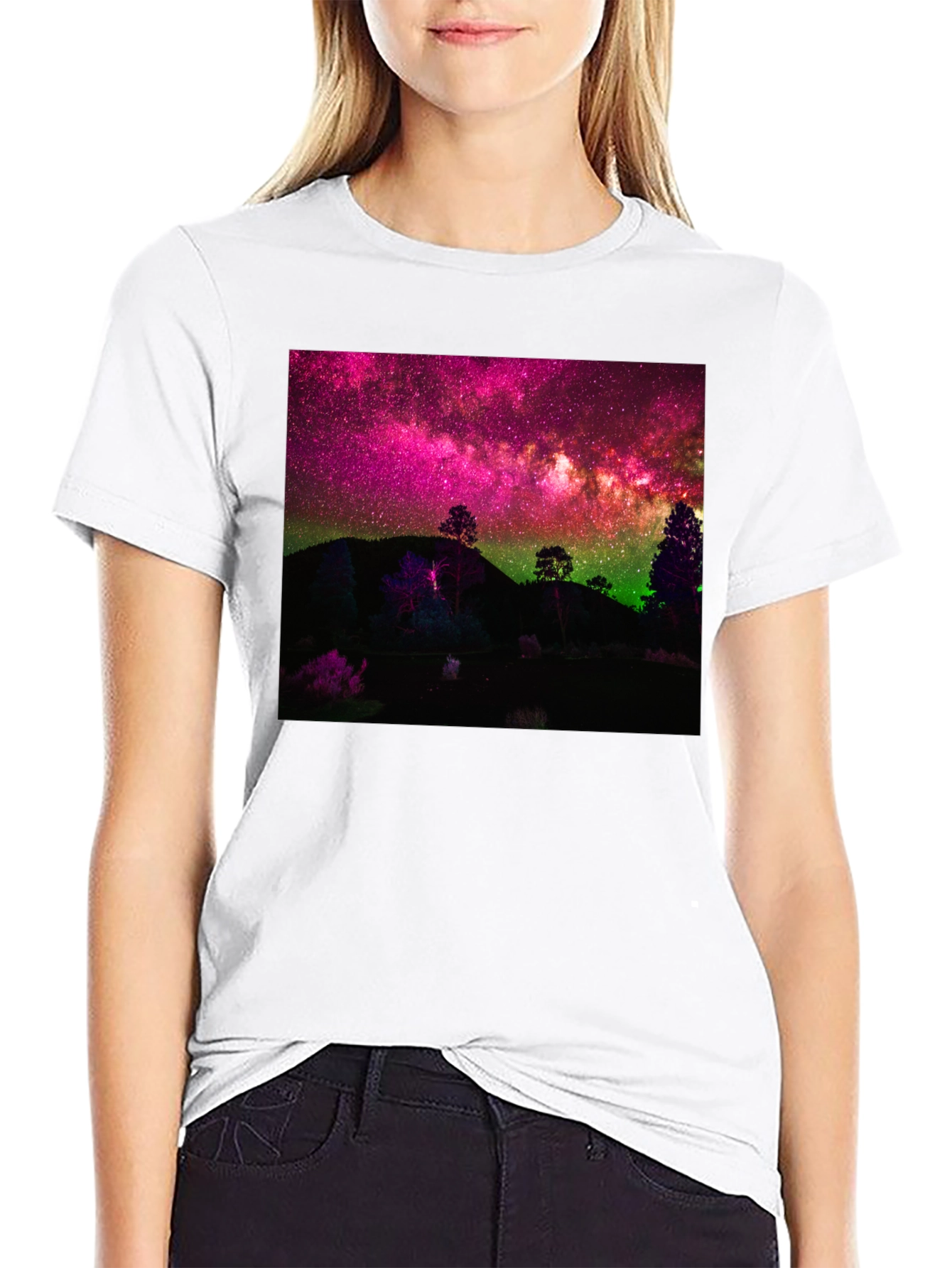 Night Sky Landscape Graphic Tee - 9