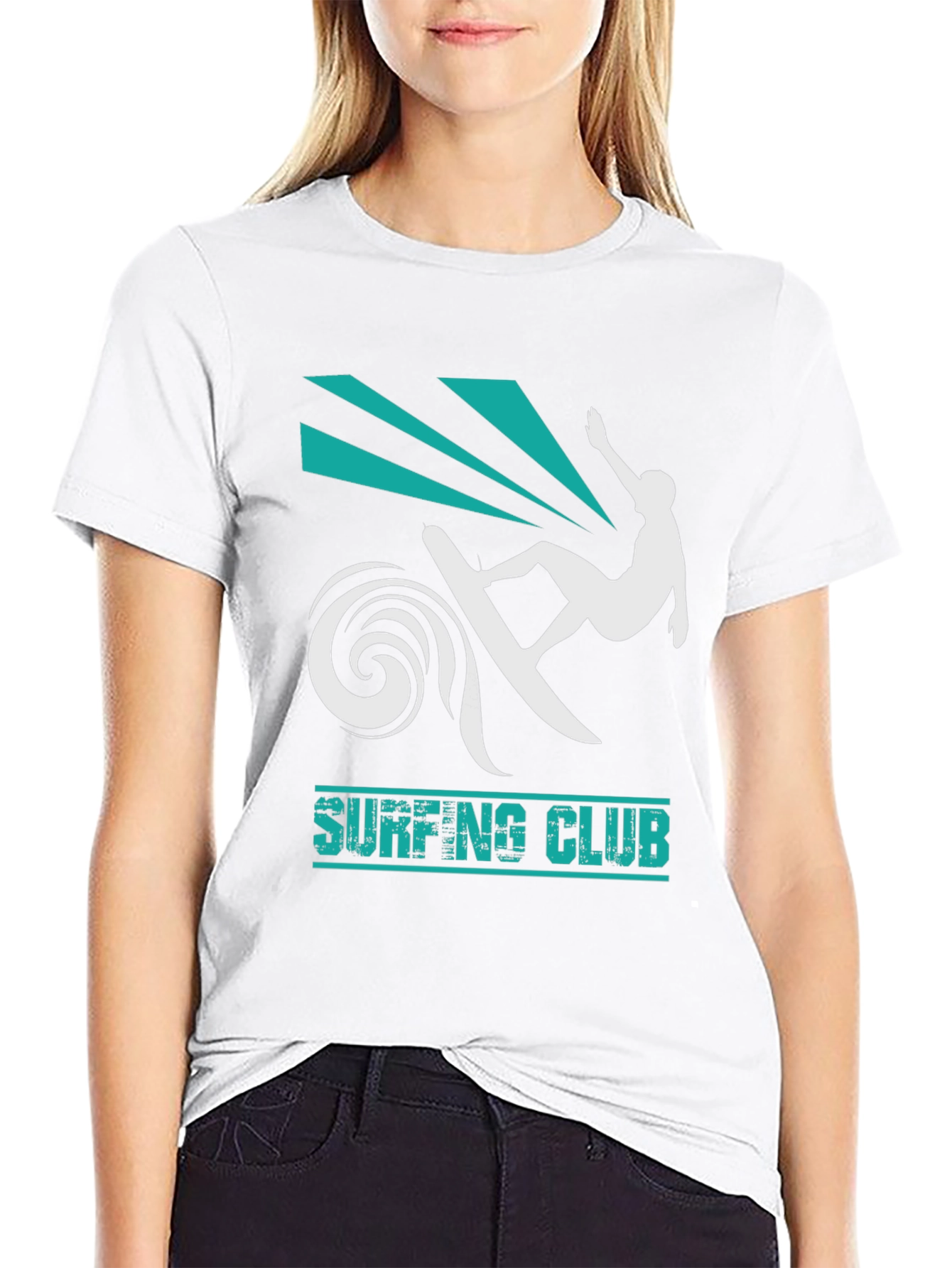 Black Surfing Club Black T-Shirt view 9