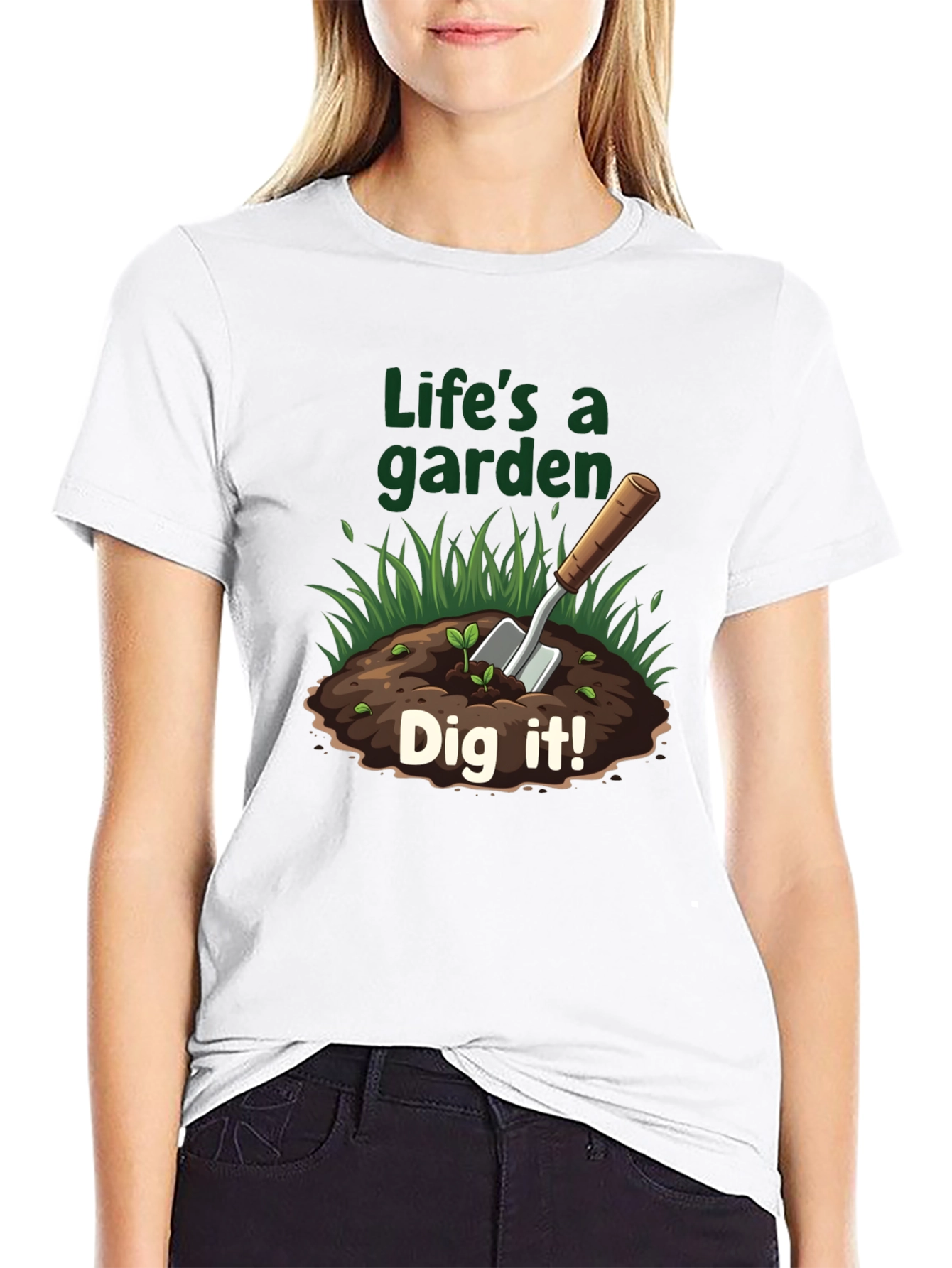 Black Life's A Garden T-Shirt - Dig It! view 9