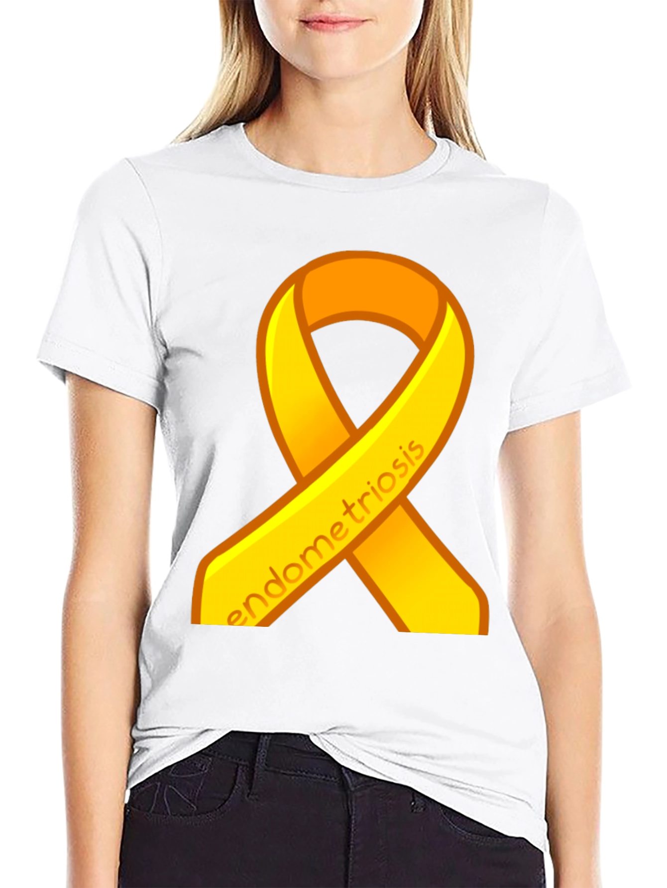 Endometriosis Awareness Ribbon T-Shirt - 9