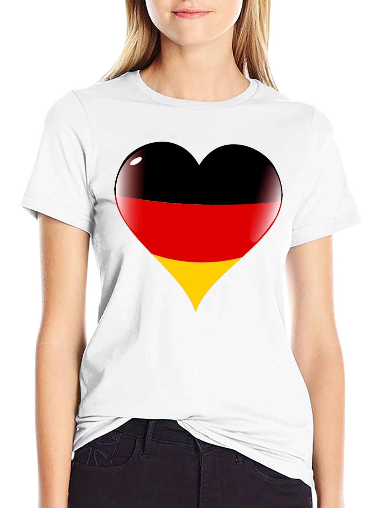 Germany Flag Heart T-Shirt - Deutschland Liebe - 9