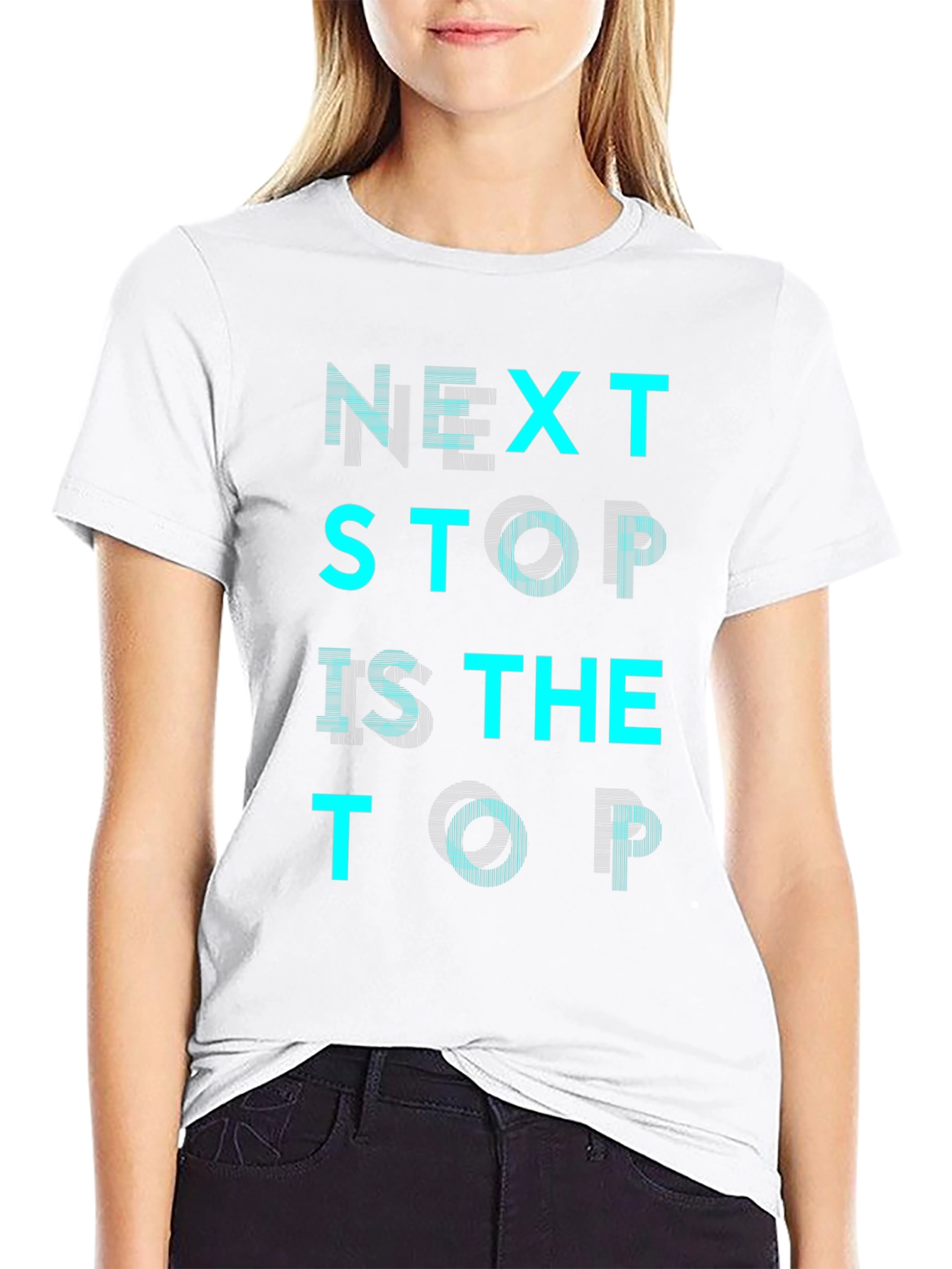 Black Next Stop is the Top Graphic T-Shirt view 9