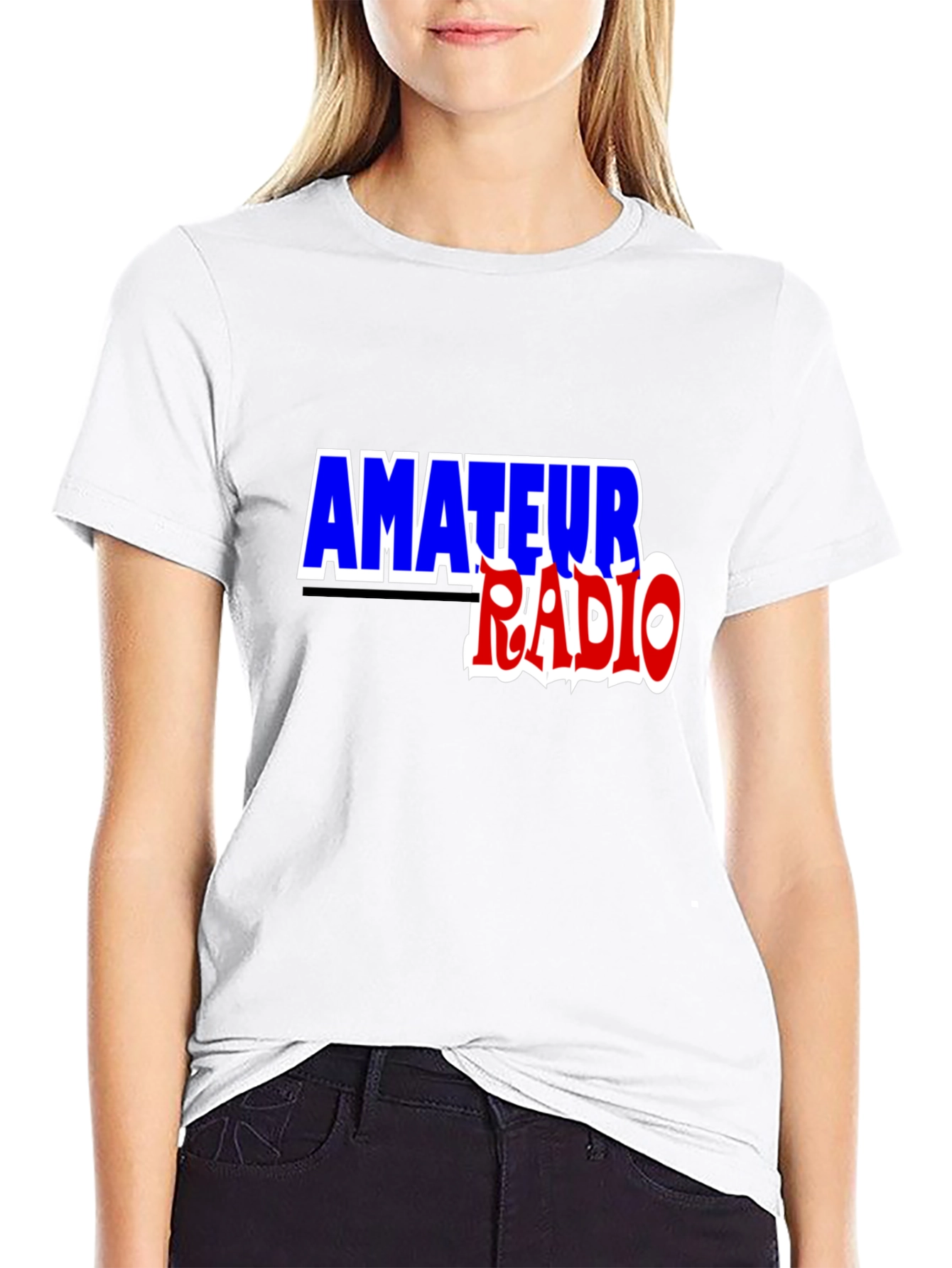 Black Amateur Radio T-Shirt - Black Ham Radio Tee view 9