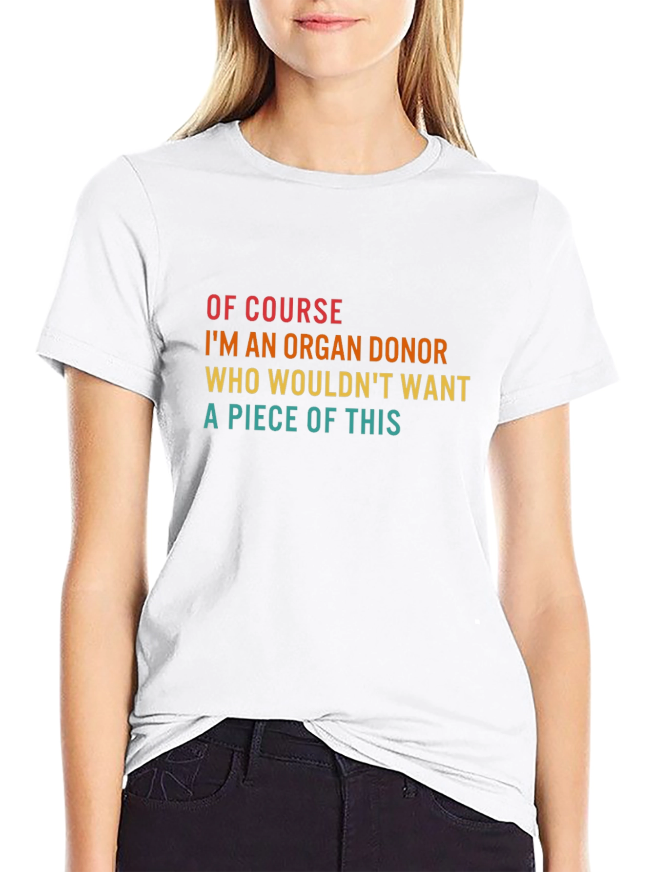 Black Organ Donor T-Shirt - Humorous Graphic Tee view 9