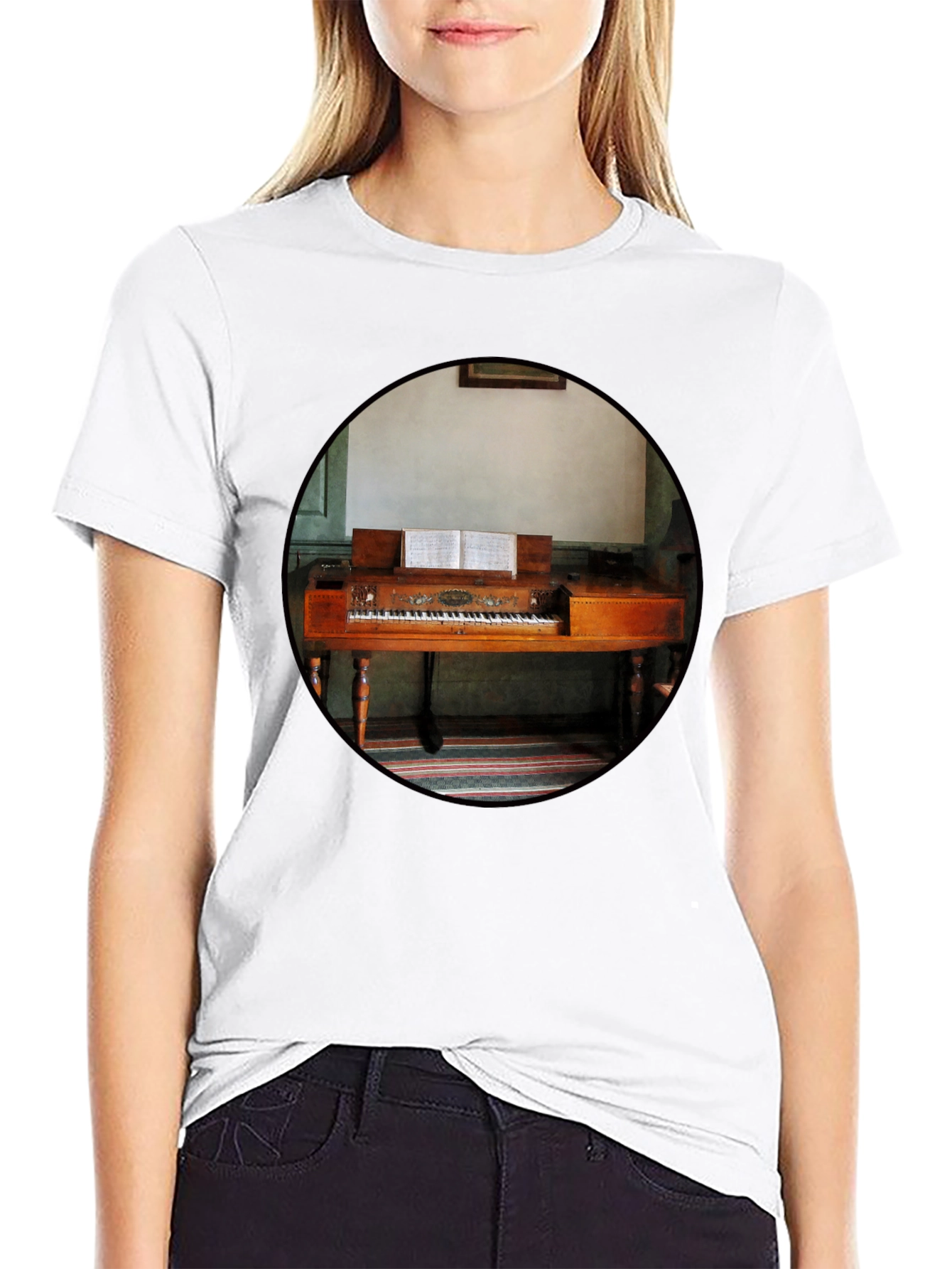 Vintage Piano T-Shirt - Unique Music Lover Tee - 9