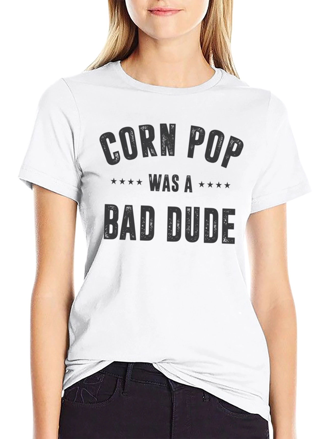 Black Corn Pop Bad Dude Graphic Tee view 9