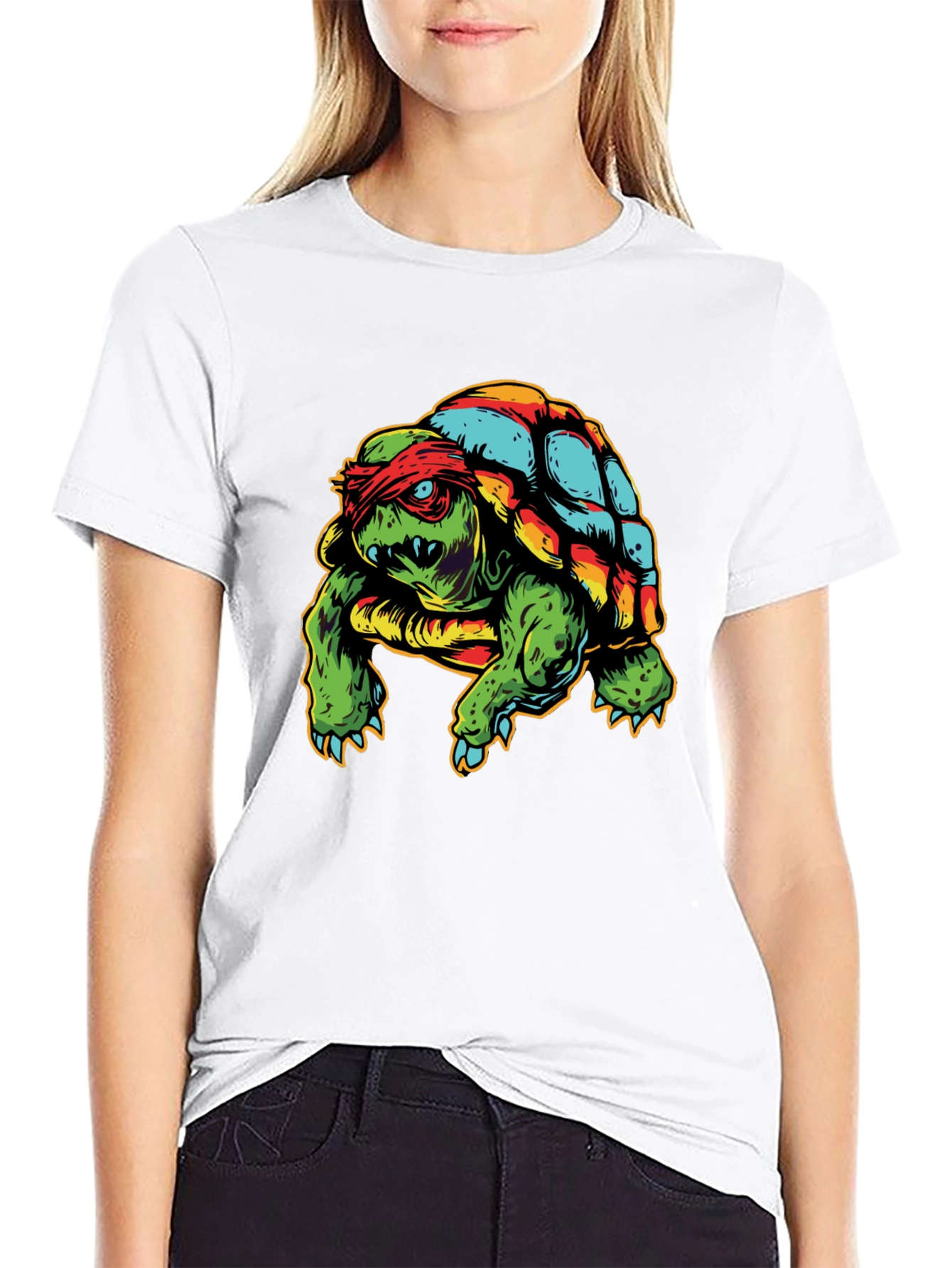 Black Ninja Turtle Graphic T-Shirt - Unique Design! view 9