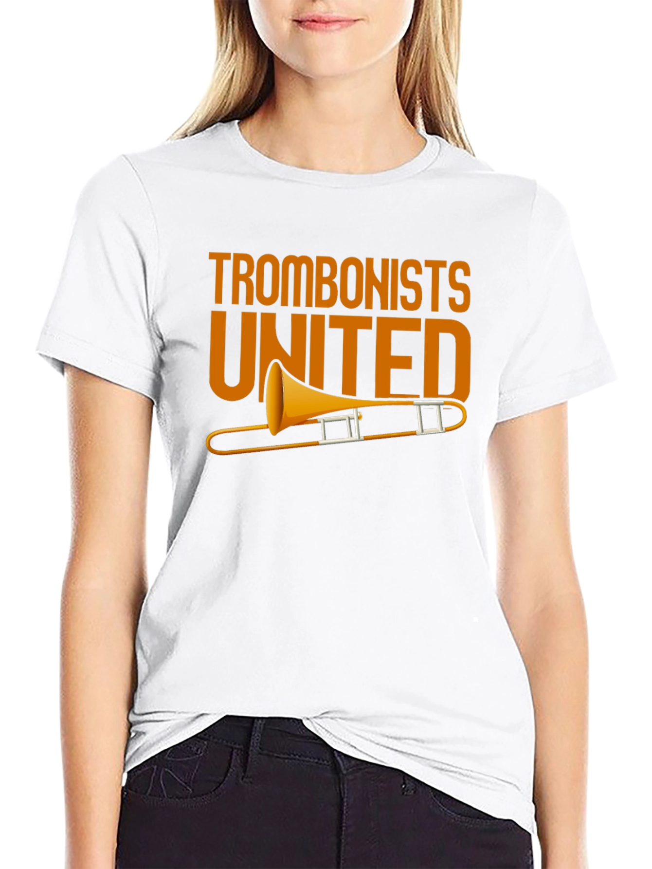 Black Trombonists United Graphic T-Shirt - Music Lover Tee view 9