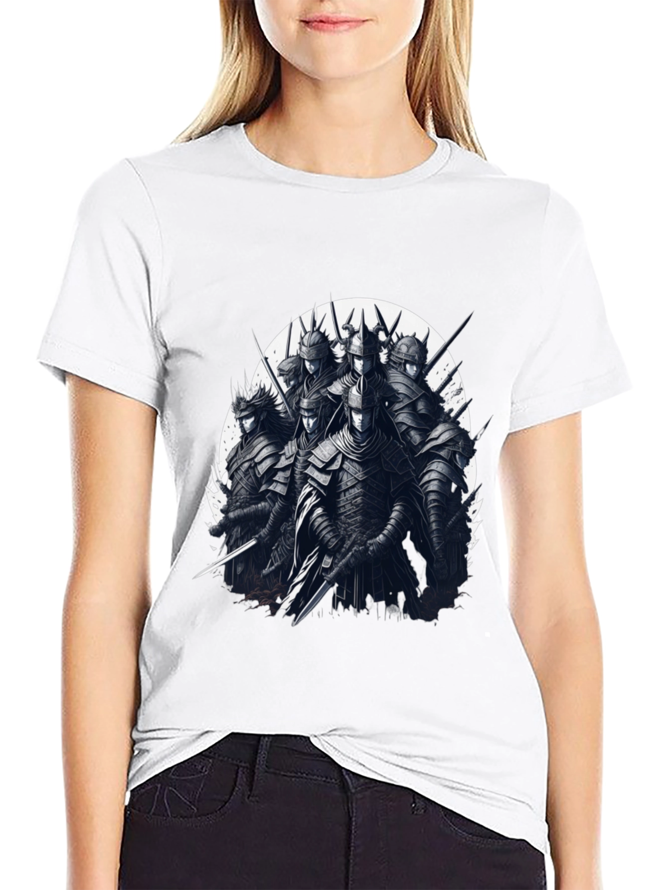 Black Warrior Knights Graphic T-Shirt view 9