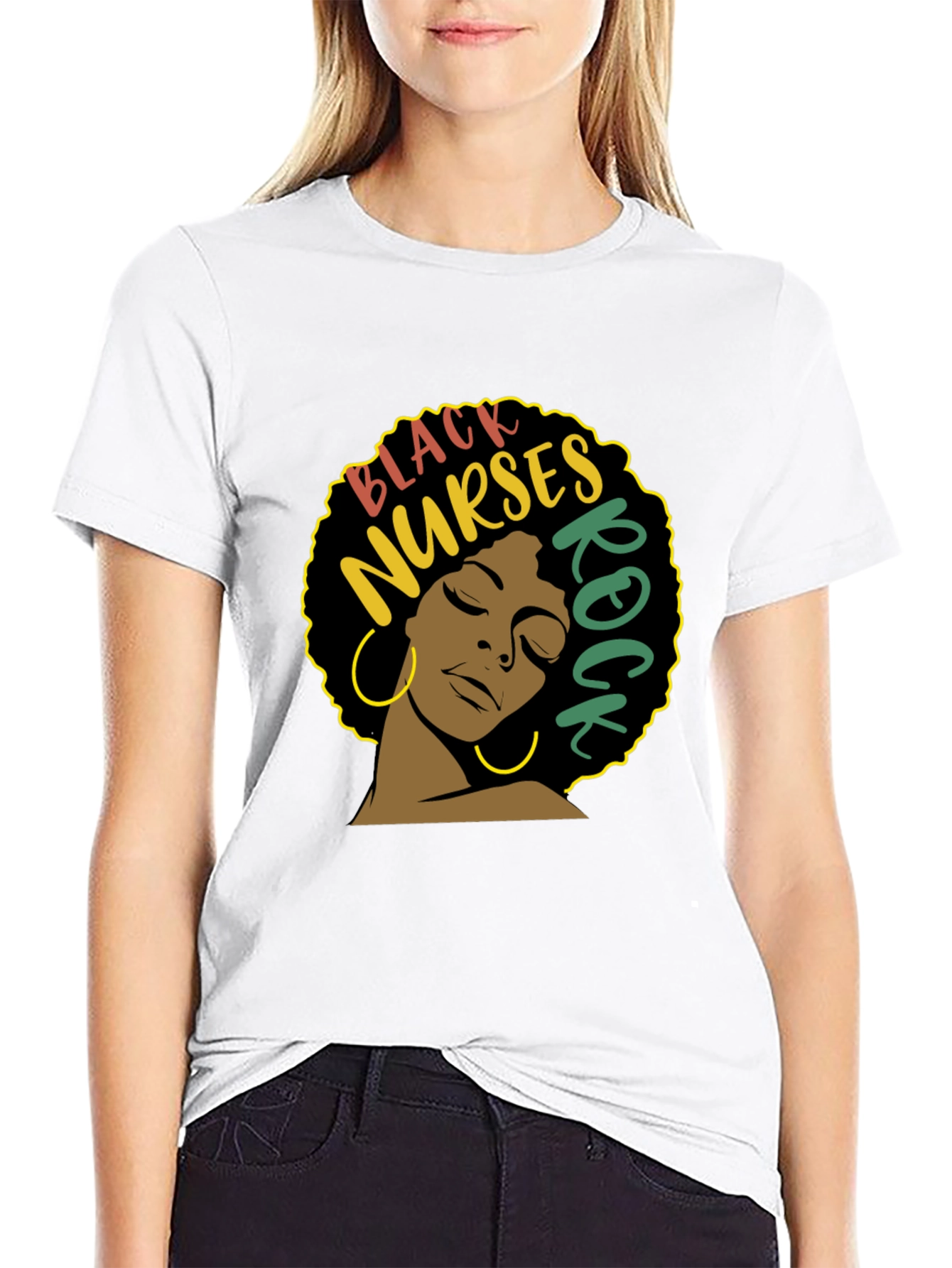 Black Black Nurses Rock T-Shirt - Nurse Appreciation view 9