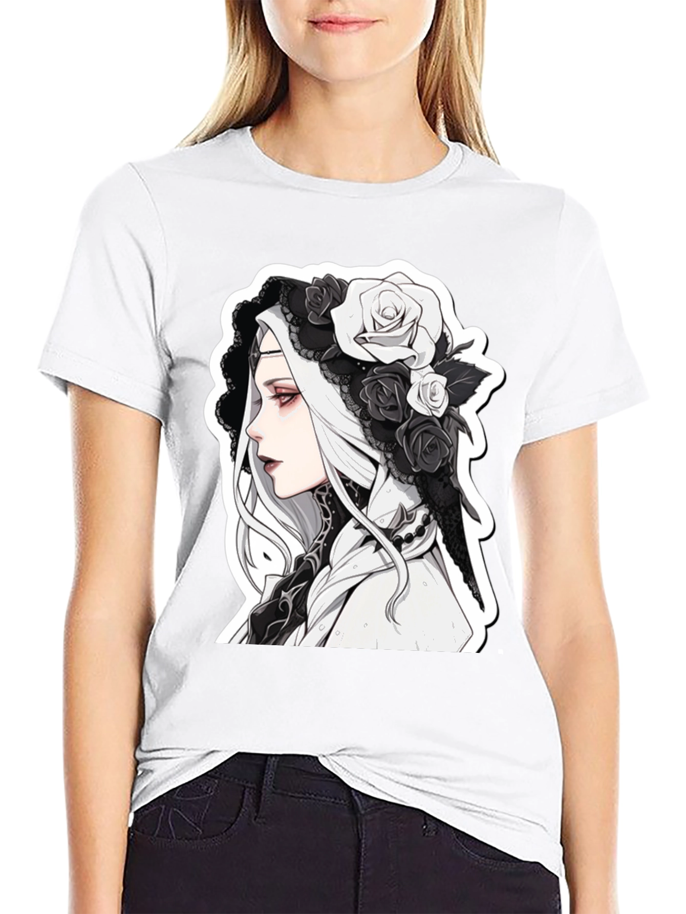 Gothic Anime Black T-Shirt - 9