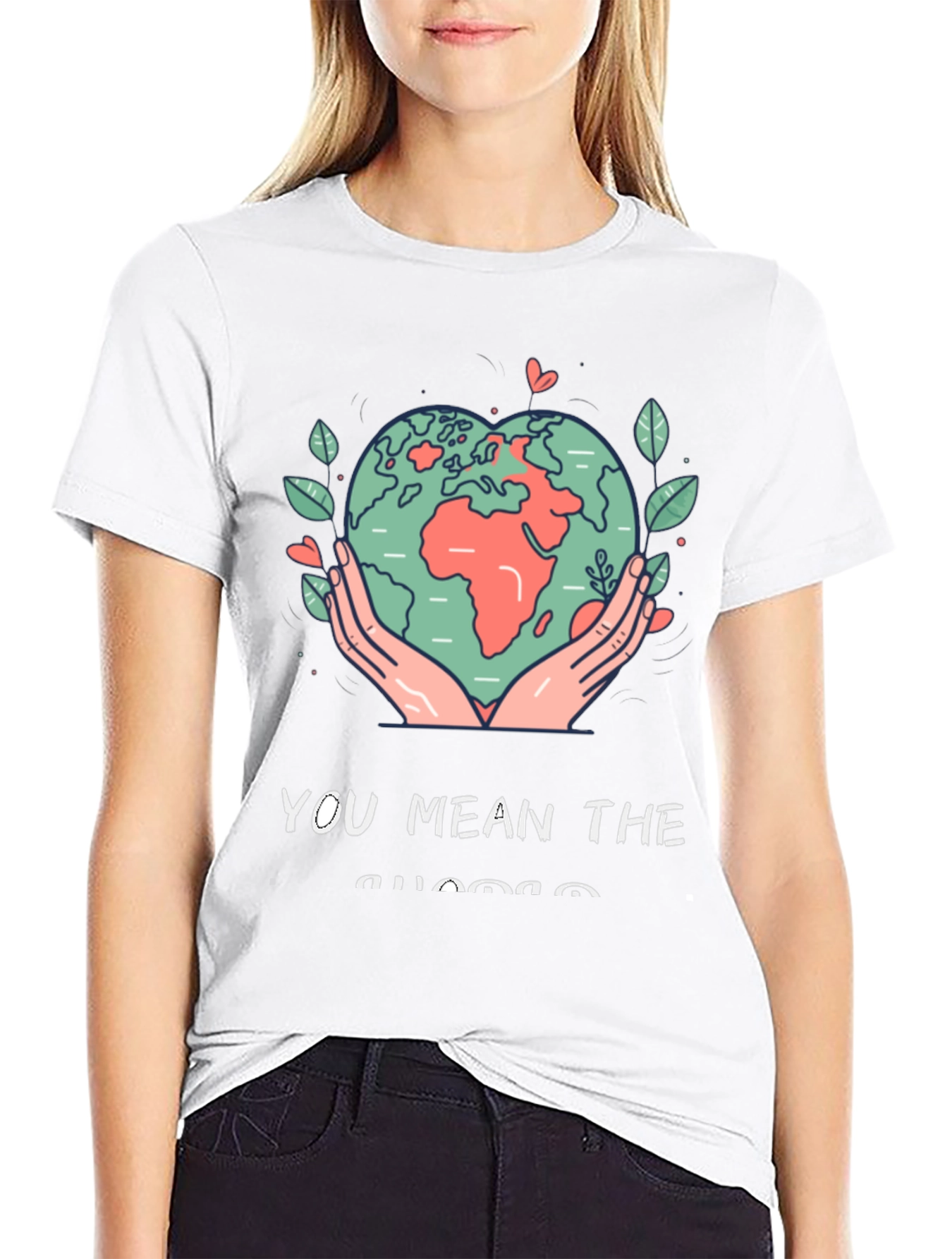 Black Earth Heart Graphic Tee - You Mean the World view 9