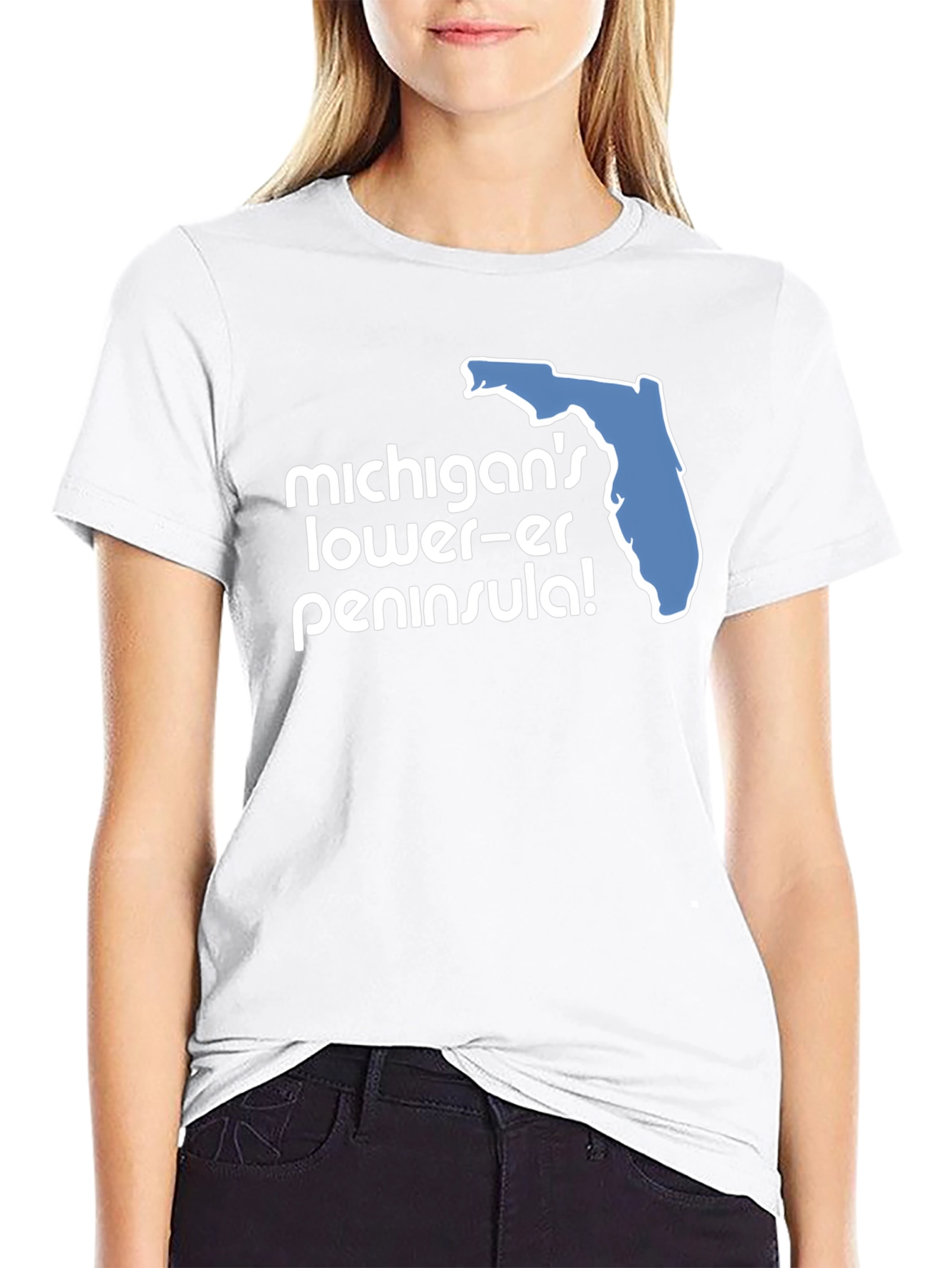 Michigan's Lower-er Peninsula! Graphic T-Shirt - 9