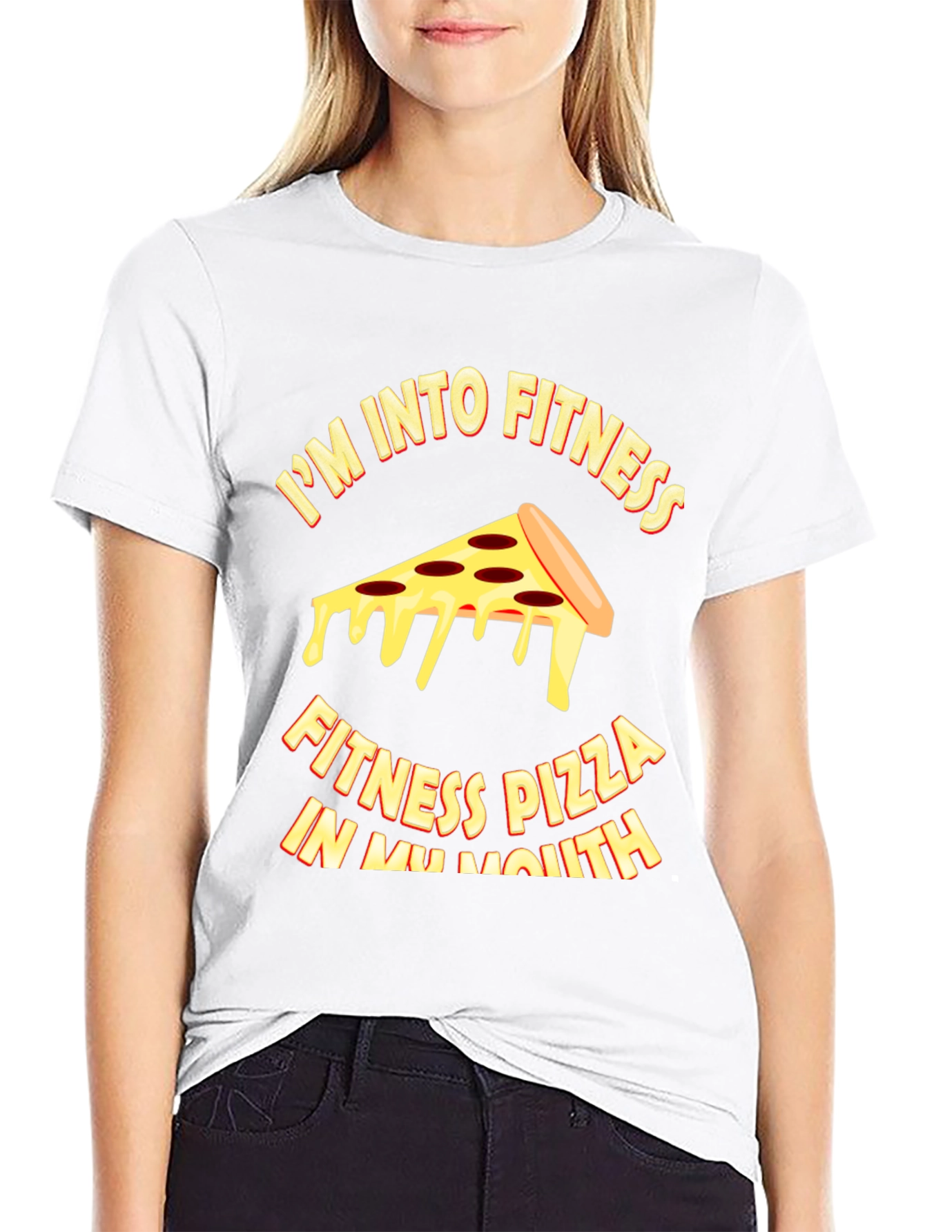 Black Pizza Fitness T-Shirt - Funny Workout Tee view 9