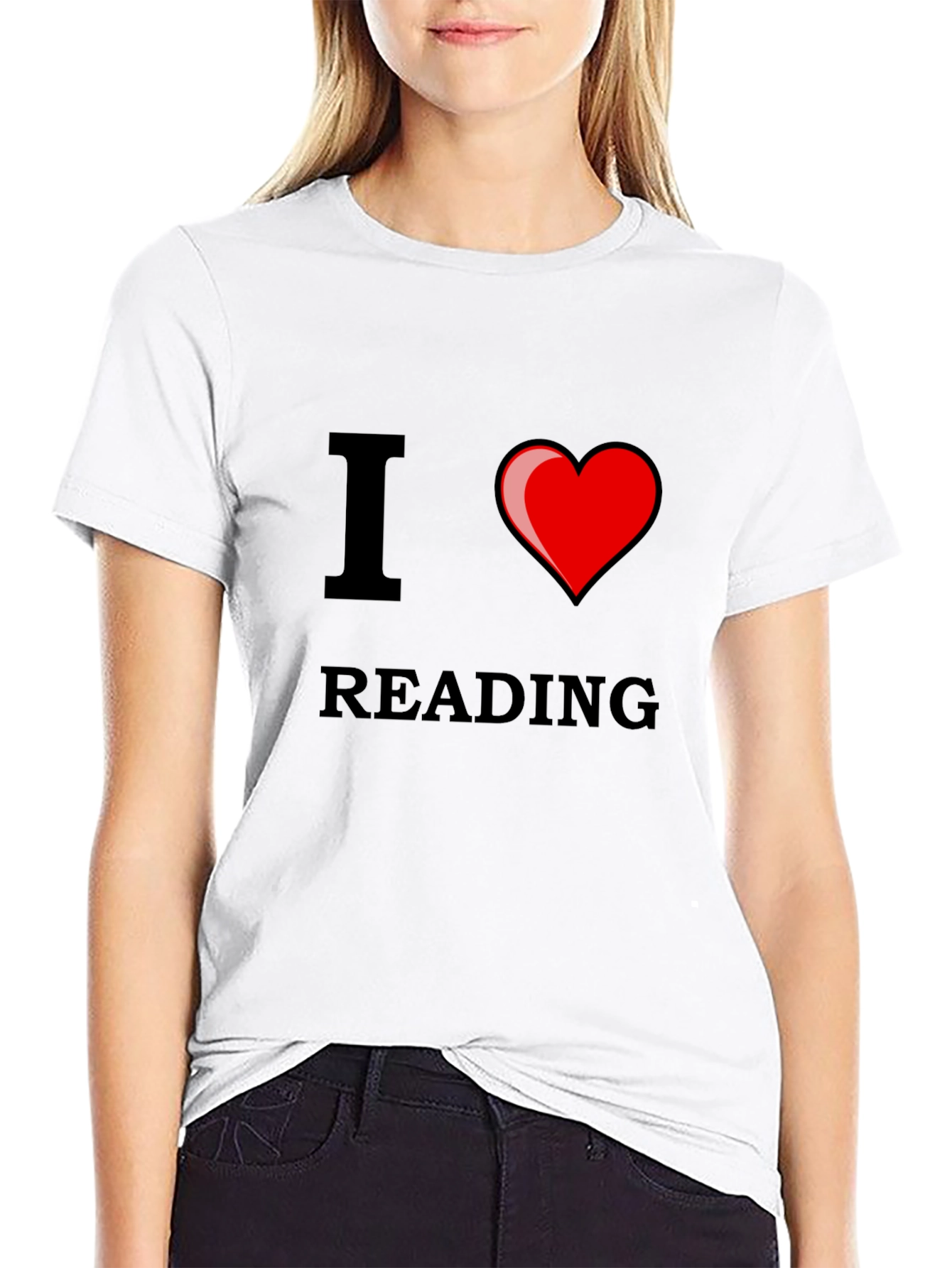 Black I Love Reading T-Shirt view 9