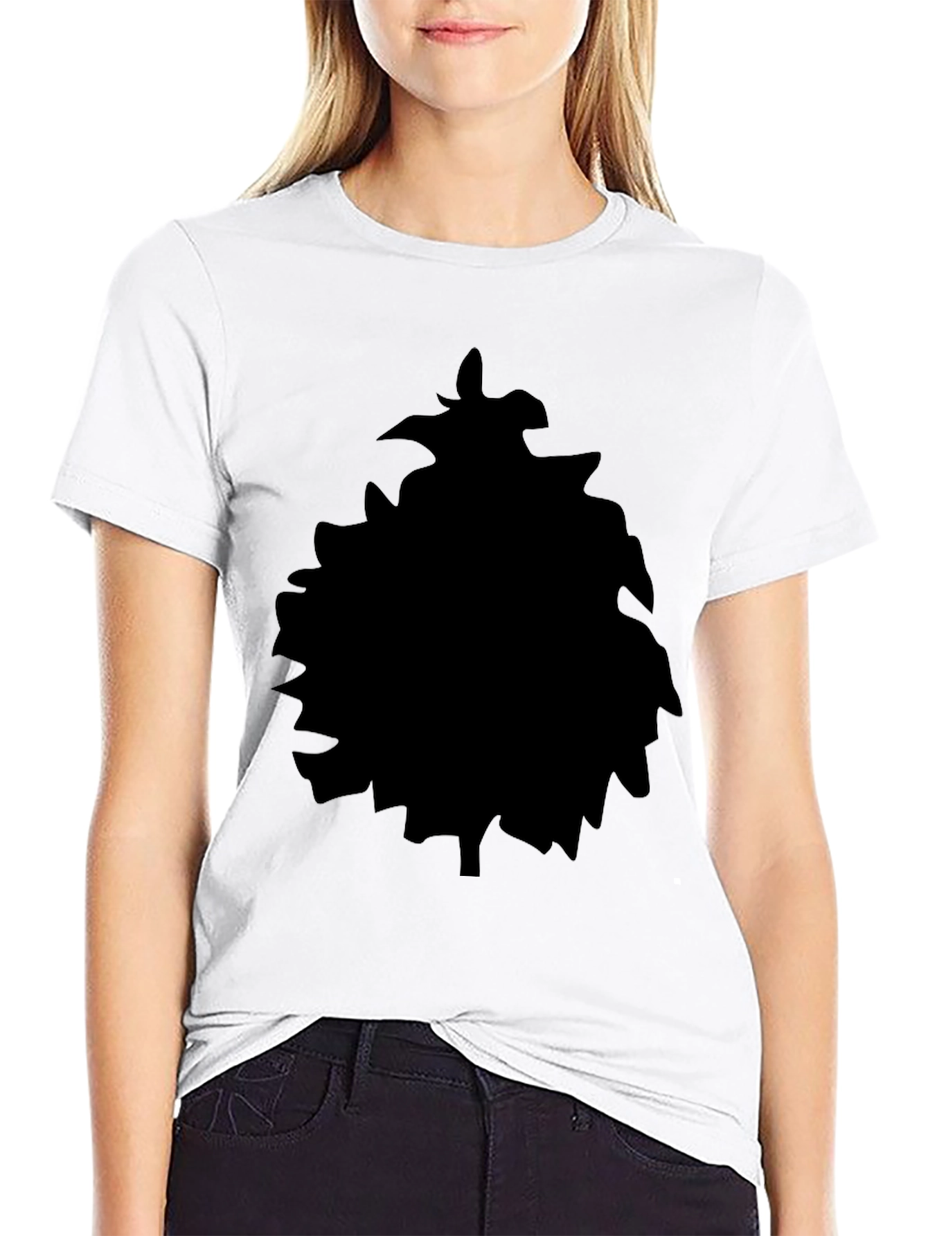 Black Black Silhouette Graphic Tee view 9