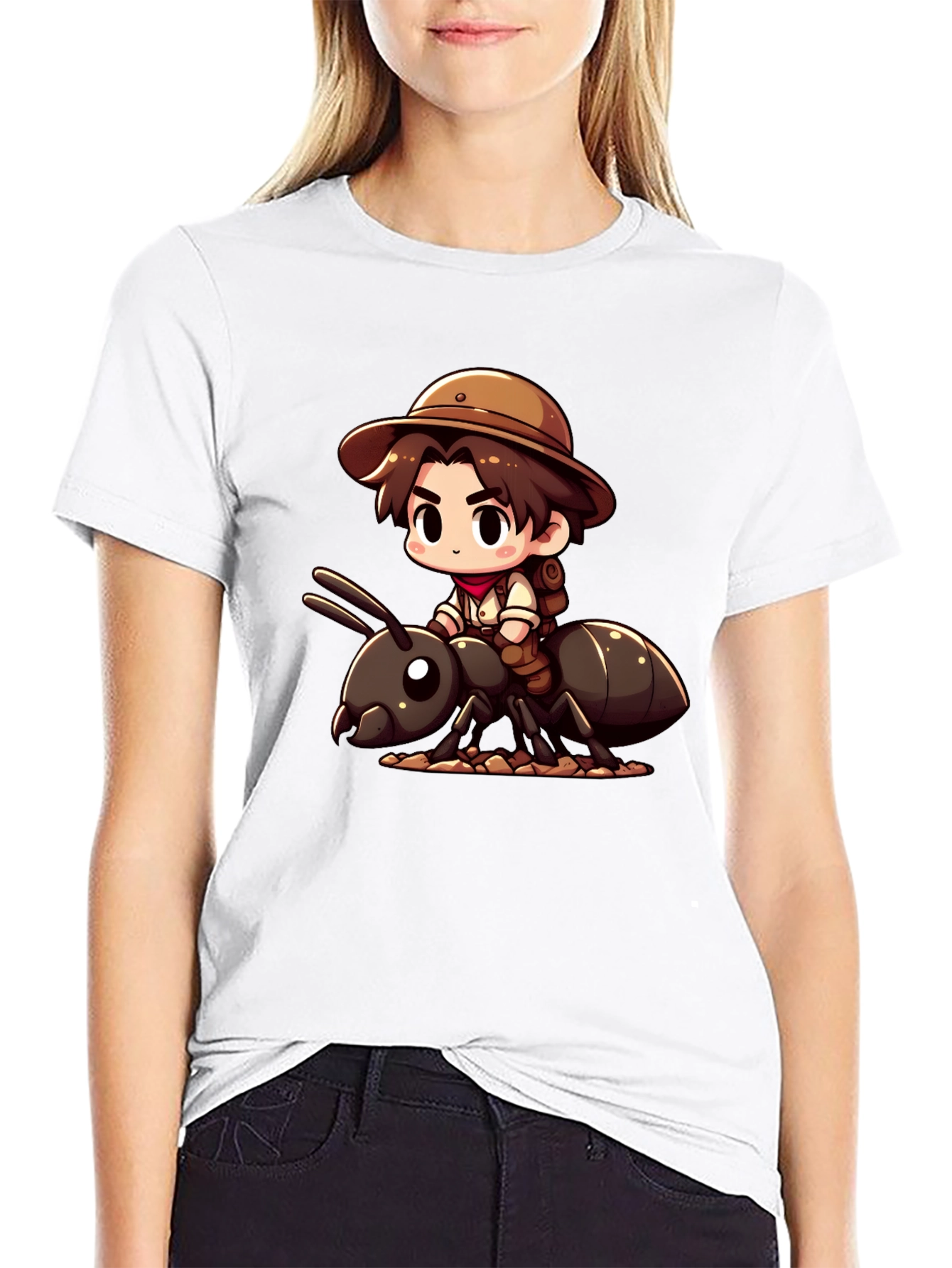 Black Adventurer Ant Rider T-Shirt view 9