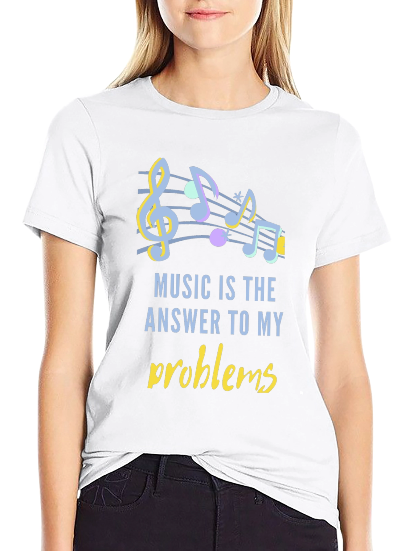 Black Music is the Answer T-Shirt view 9