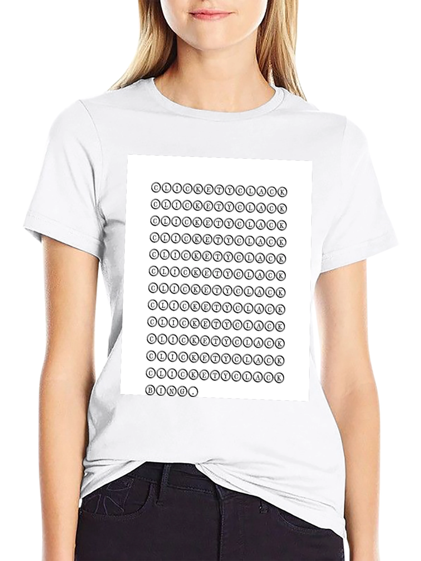 Black Clickety Clack Bingo T-Shirt - Quirky & Unique Design view 9