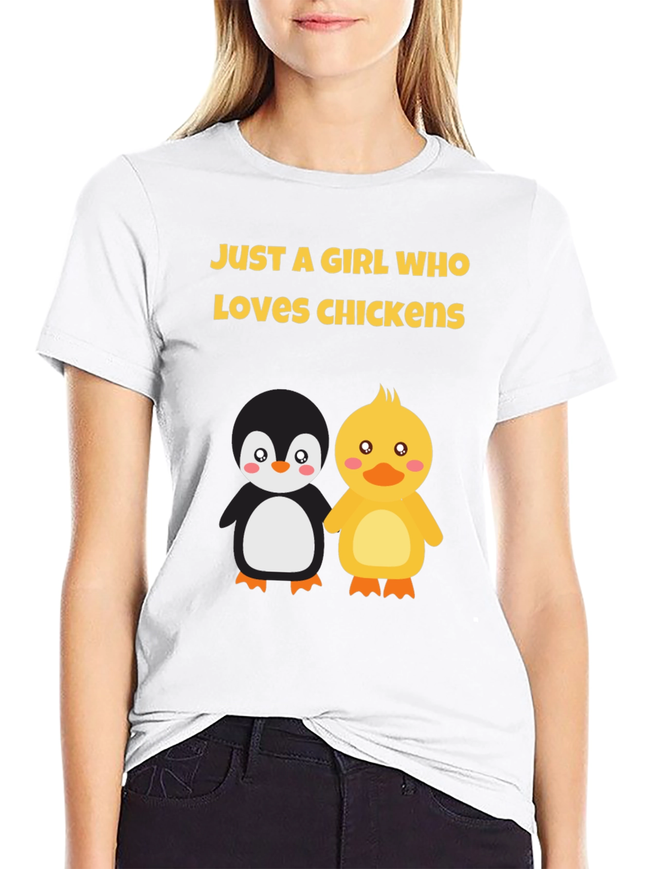 Black Girl Who Loves Chickens Graphic Tee view 9