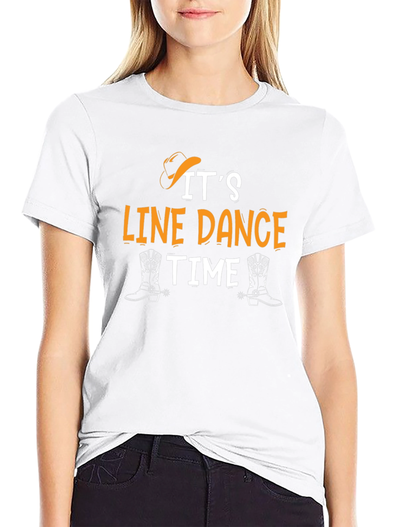 Black It's Line Dance Time T-Shirt view 9