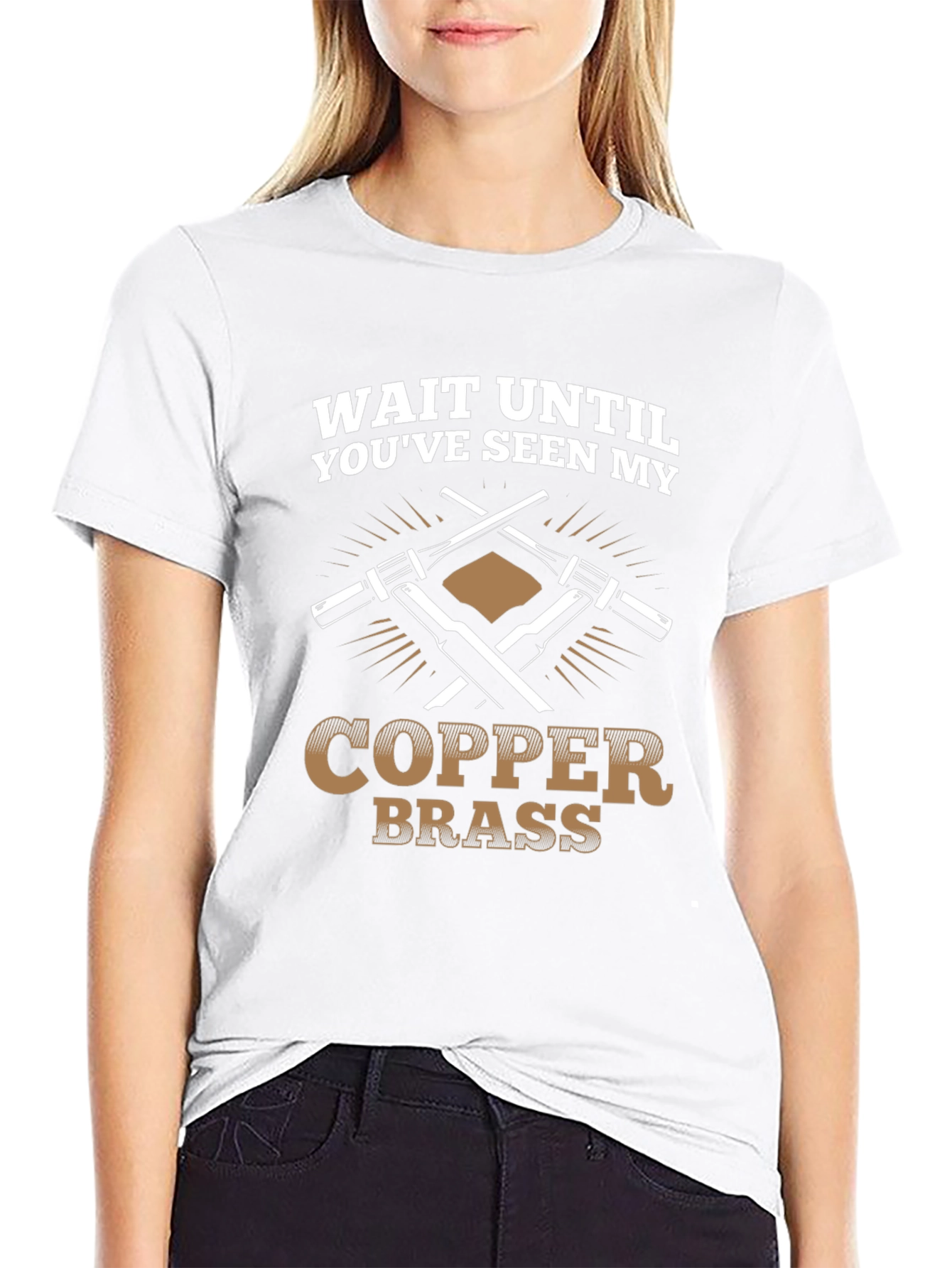 Black Wait Until You've Seen My Copper Brass T-Shirt view 9